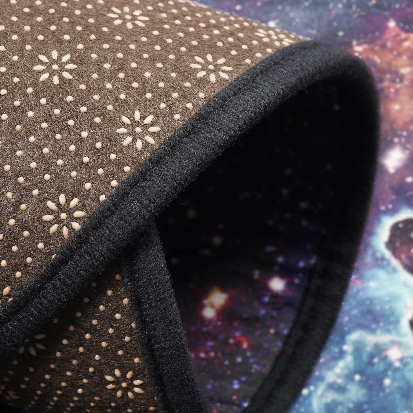 Fancytan Galaxy Rug, Universe Space Nebula Star Starry Night Moon Cloud Round Rugs Large for Living Room, Space Themed Bedroom Decor, Universe 4'11" (Round)
