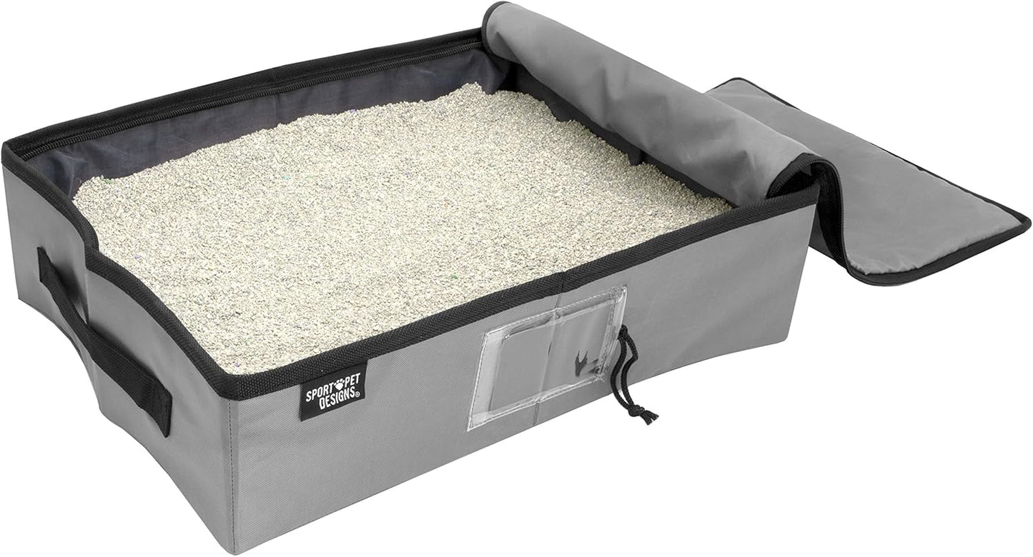 SPORT PET Large Pop Open Kennel, Portable Cat Cage Kennel, Waterproof Pet bed, Travel Litter Collection