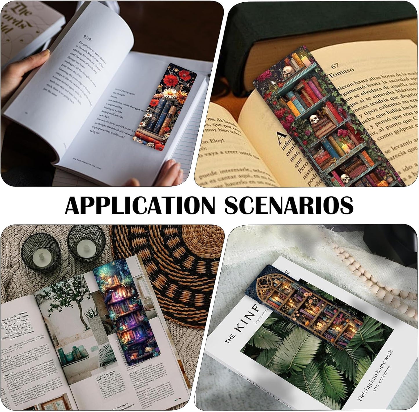 Vintage Book Bulk Bookmark - 100 Pcs Retro Floral Book Bookmarks for Women Book Lovers, Aesthetic Cottagecore Reading Accessories Gifts for Kids Teacher Students