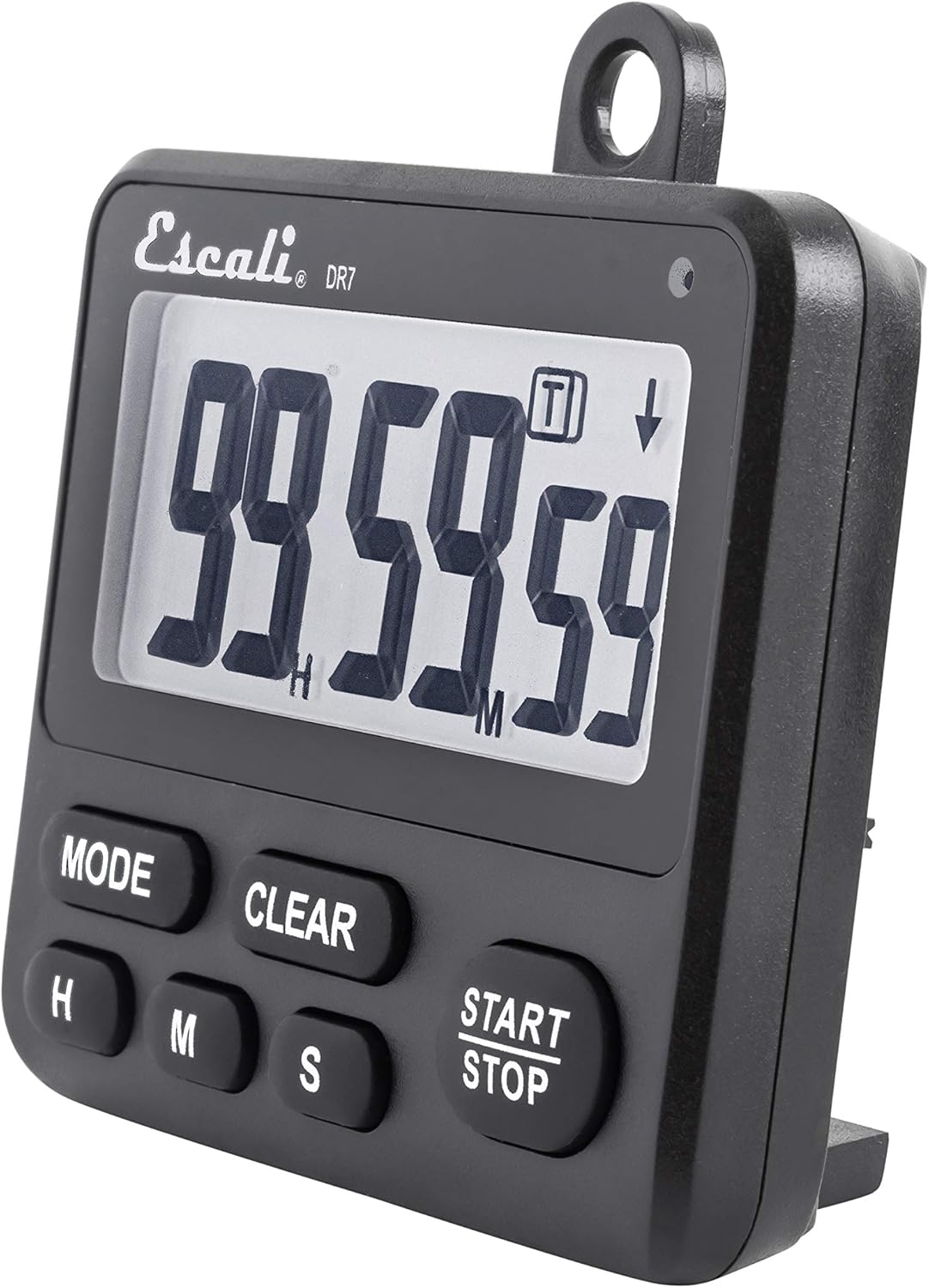 Escali Extra Loud Display Digital Kitchen Timer with Clock Mode, Recall Timer Magnetic Back