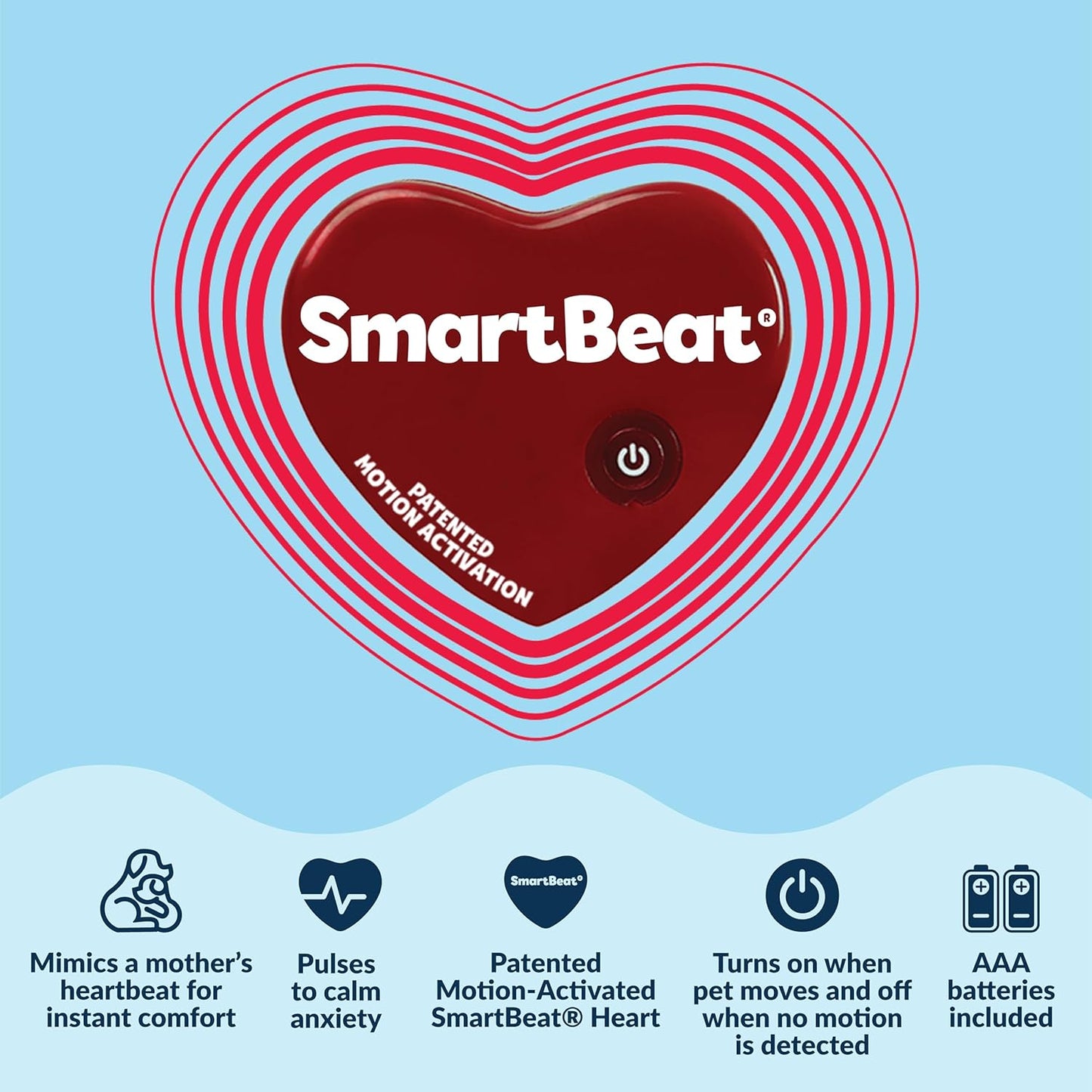 Snuggle Puppy Heartbeat Dog Toy for Puppies, Real-Feel Heartbeat, Calming Sleep Aid and Crate Training Comfort Toy with Heat Pack, Brown & White Beagle