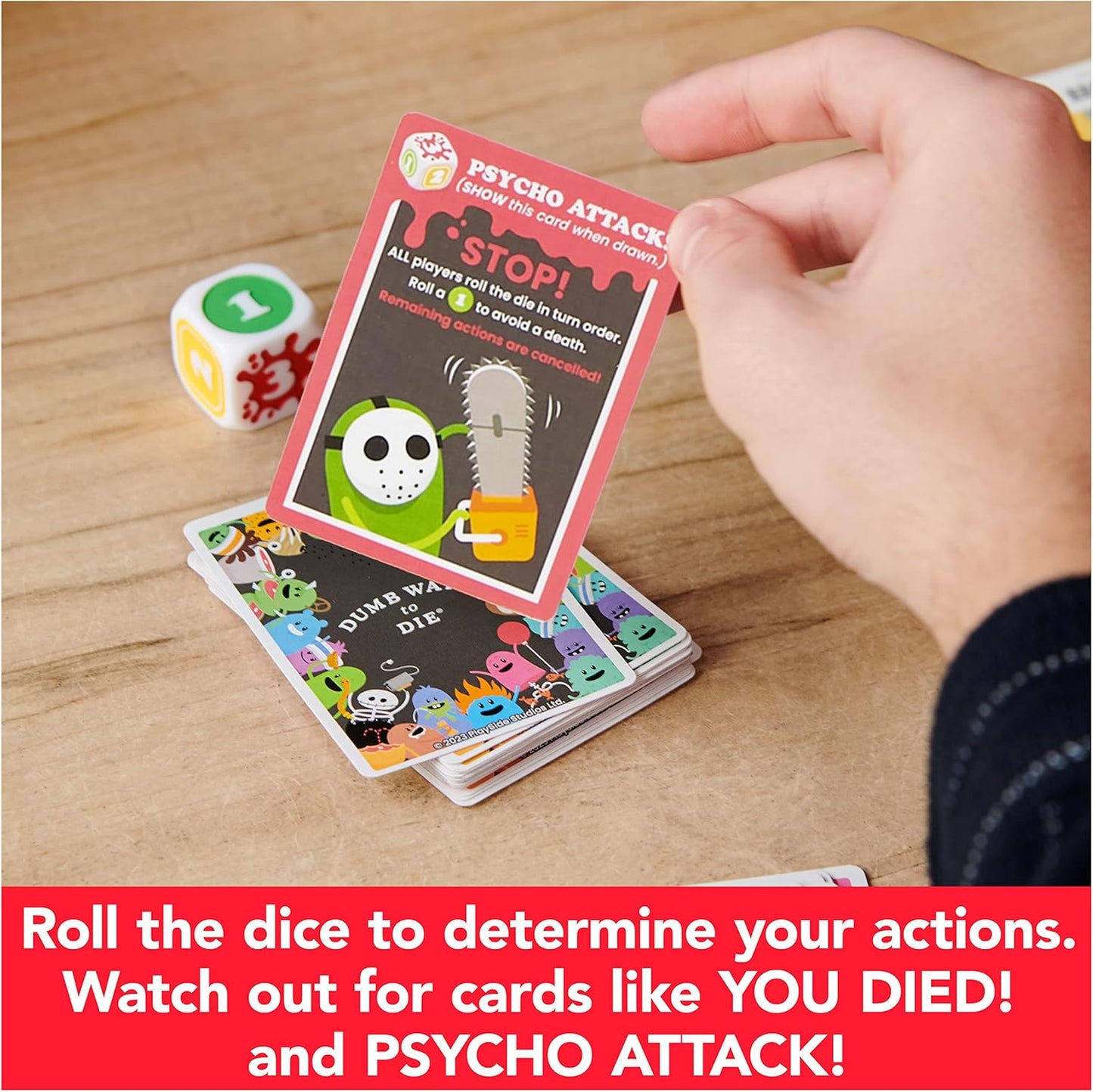 Spin Master Games, Dumb Ways to Die, The Viral Meme Card Game from YouTube and TikTok, Survival Strategy Fun, 2-5 Players, Easter Gift, for Ages 12 & Up
