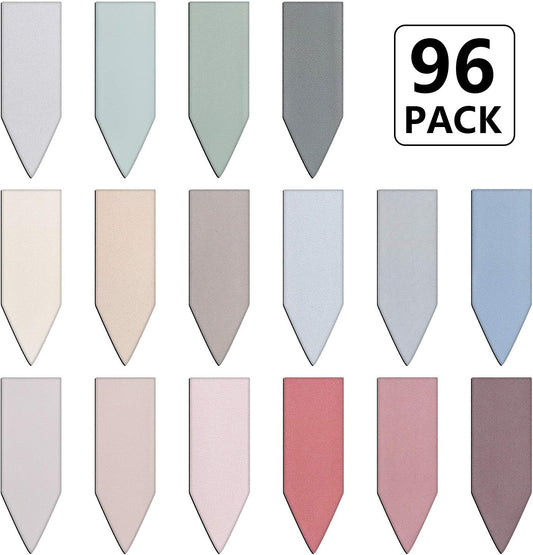 96 Pieces Arrow Shaped Magnetic Bookmark Colorful Magnet Page Markers Magnetic Page Clips for Students Teachers School Home Office Reading Supplies (Soft Color Set)