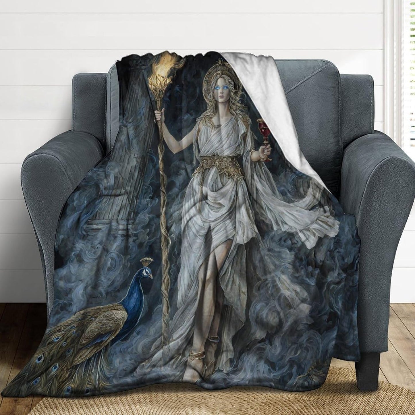 Greek Mythology Hecate Goddess Throw Blanket Fleece Blankets Soft Flannel for Couch Bed Pet Decorative Warm