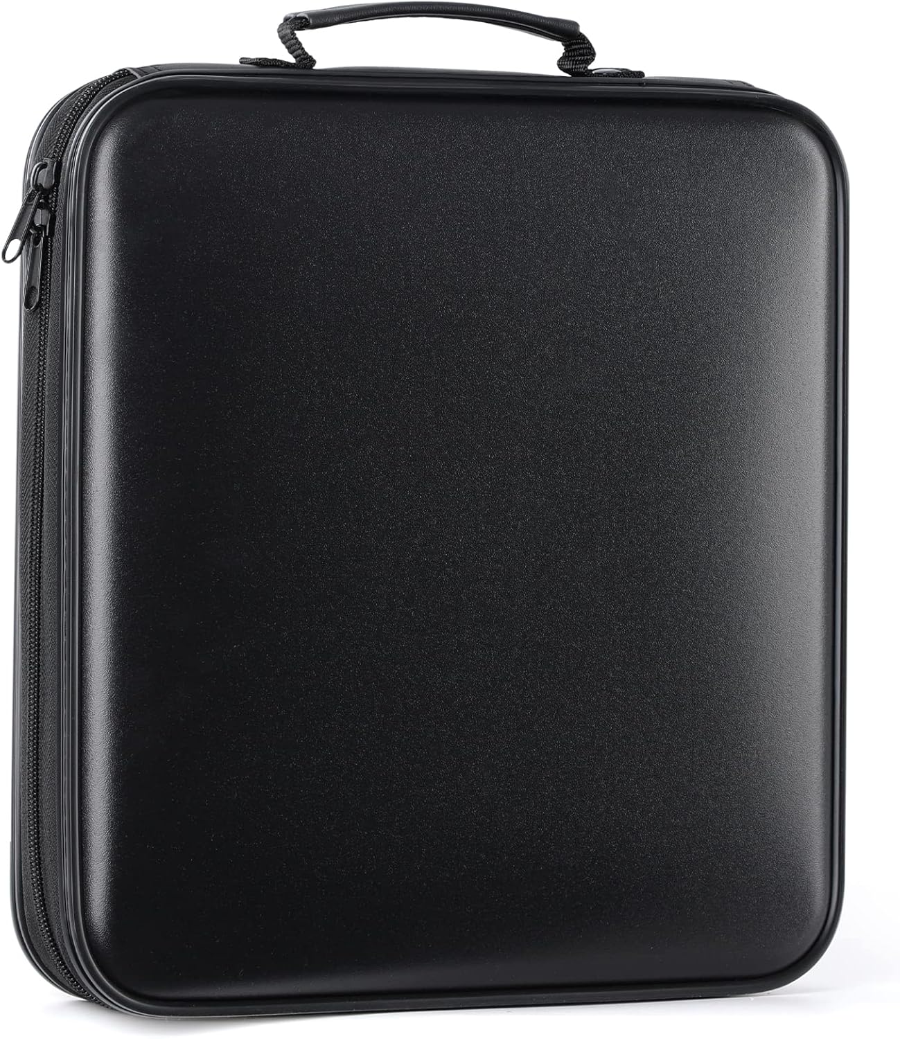 DVD Storage CD Case Holder: 160 Capacity CD Sleeves Black Disc Cases Binder for Car - CD Hard Organizer Box - Large DVD Wallet for Movie/Music/Game & Portable CD Book
