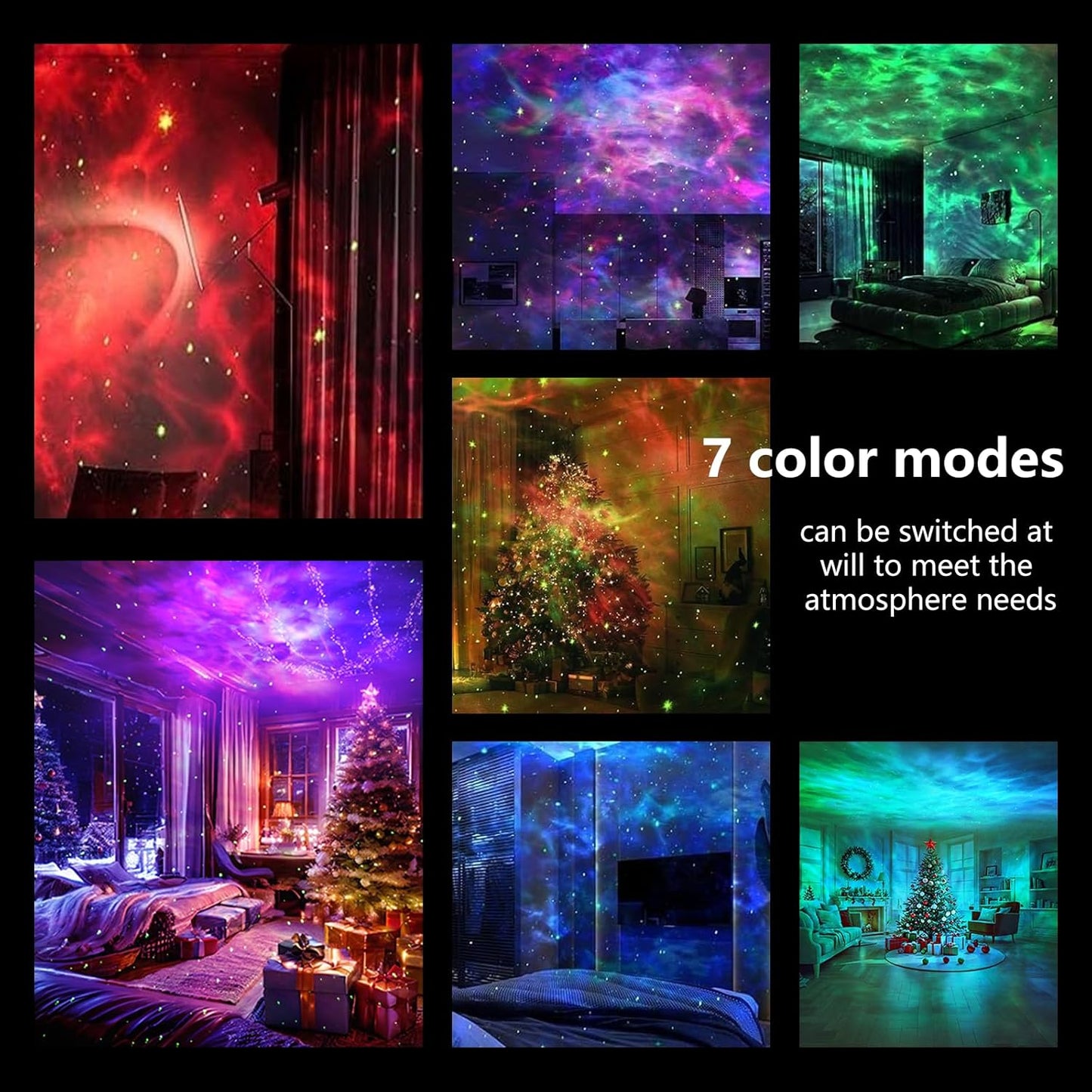 Start Projector-8 Colors Northern Light,Starry Nebula Ceiling LED Lamp, Robot Astronaut Galaxy Projetor with Remote,Galaxy Projector for Kids Room Decor Aesthetic,Star Projector for Bedroom