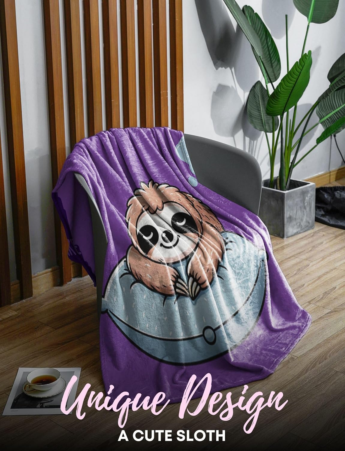 Counselor Gifts, Bed Flannel Plush Throw Blankets, Appreciation Gifts for Women on Birthday, Christmas, 50"x 65", Purple, Nap Blanket