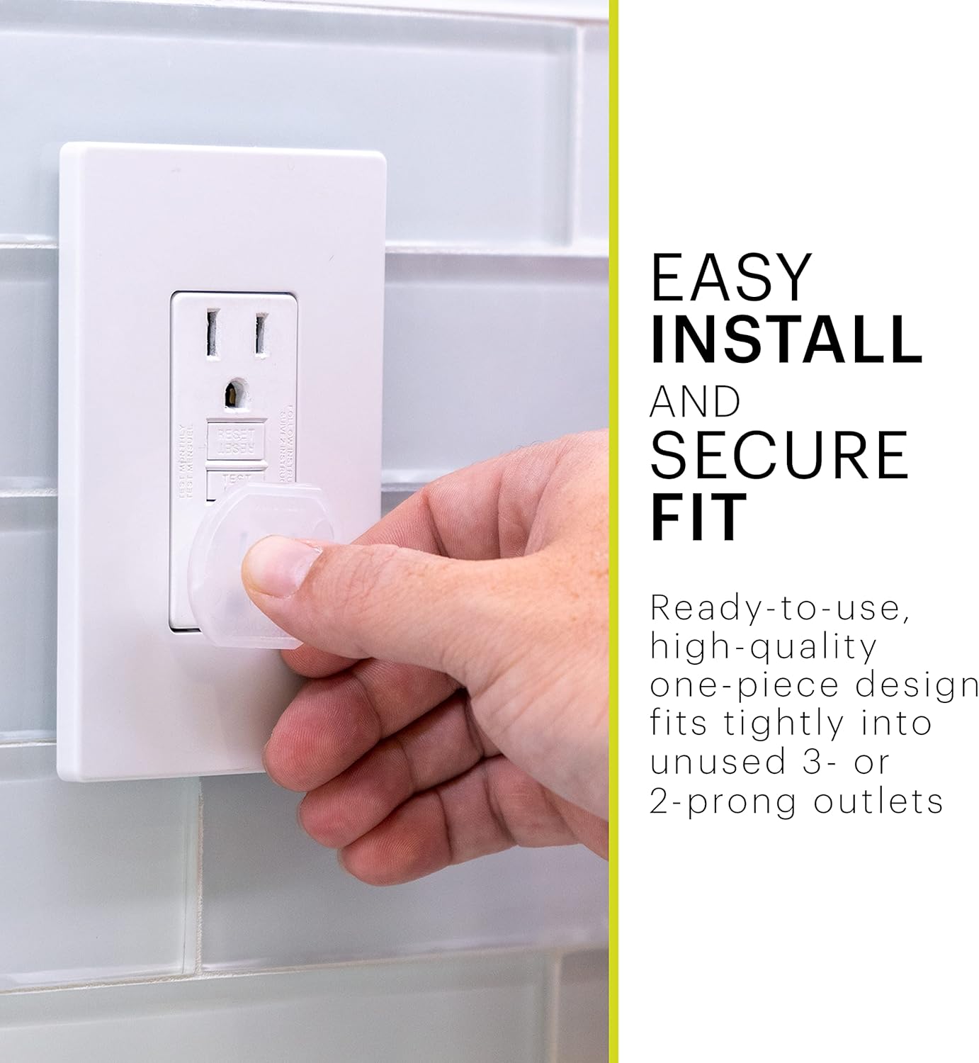 Power Gear Outlet Covers Baby Proofing Child Proof Plug Covers for Electrical Outlets Easy Install Outlet Plug Covers UL Listed Shock Prevention Clear 51175 30 Count