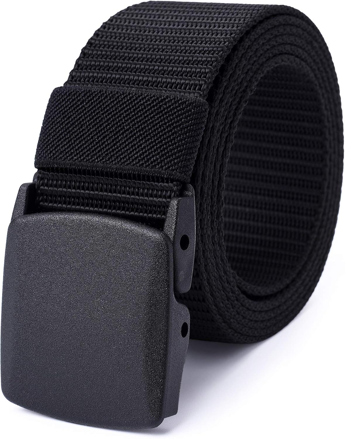 Mile High Life Nylon Web Belt Outdoor Military Belt With TSA Safe Plastic Buckle Belt