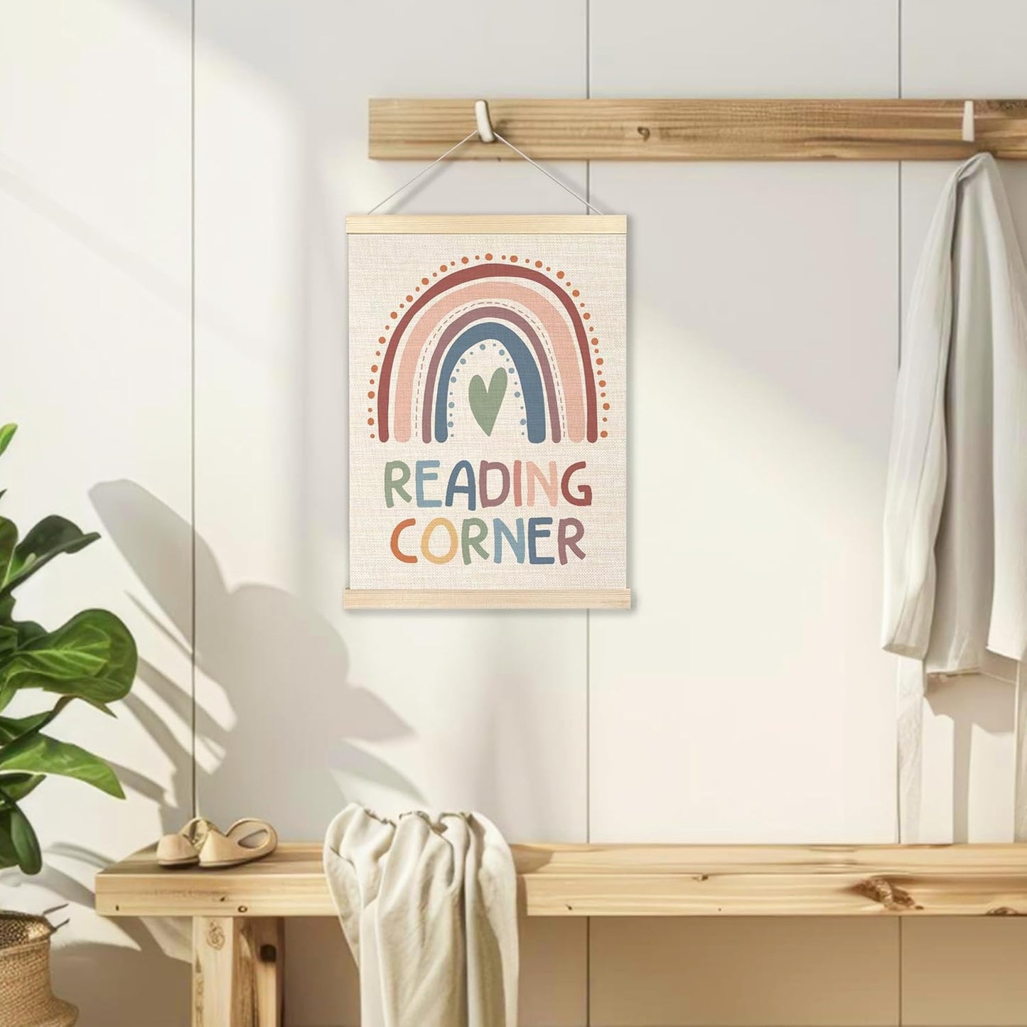 Ecezatik Reading Corner Decor For Classroom,Classroom Reading Corner Decor,Read Nook Decors,Read Boho Rainbow Sign