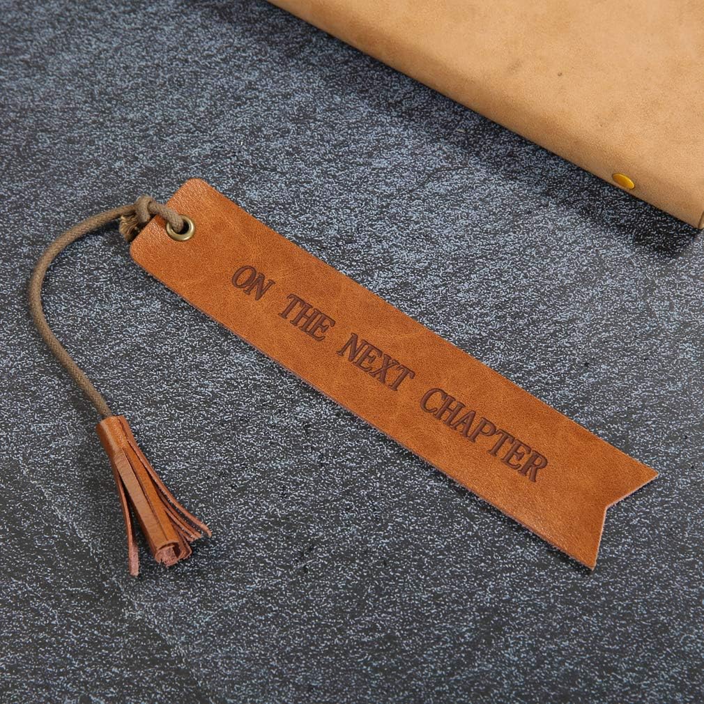 Fell Asleep Here Wedding Reader Leather Bookmark Wedding Party Gift Engraved Wedding Gift Hand Lettered Bookmark Gift for Book Lovers Bookish Gift (Fell Asleep here)