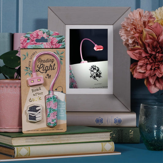 IF Book Lover's Reading Light - Floral, Pink