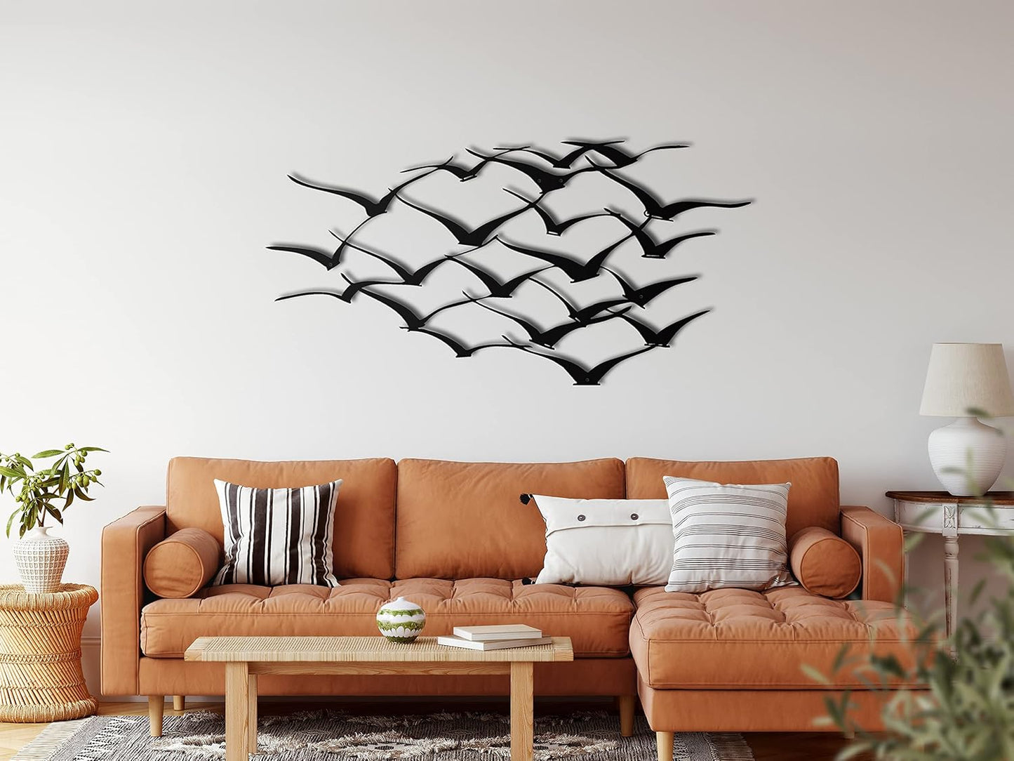 Metal Wall Decor, Cranes , Home Living Room Decor, Wall Sign, Metal Wall Art, Interior Decoration, Indoor Outdoor Hangings (75x39cm)