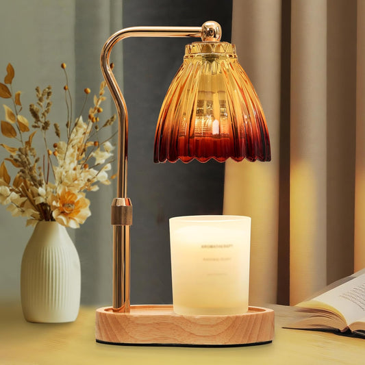 Candle Warmer Lamp with Timer Dimmable, Lamp Candle Warmer for Jar Candles，Birthday Gifts for Women Mom, House Warming Gifts Vintage Home Decor，Wax Warmer Lamp