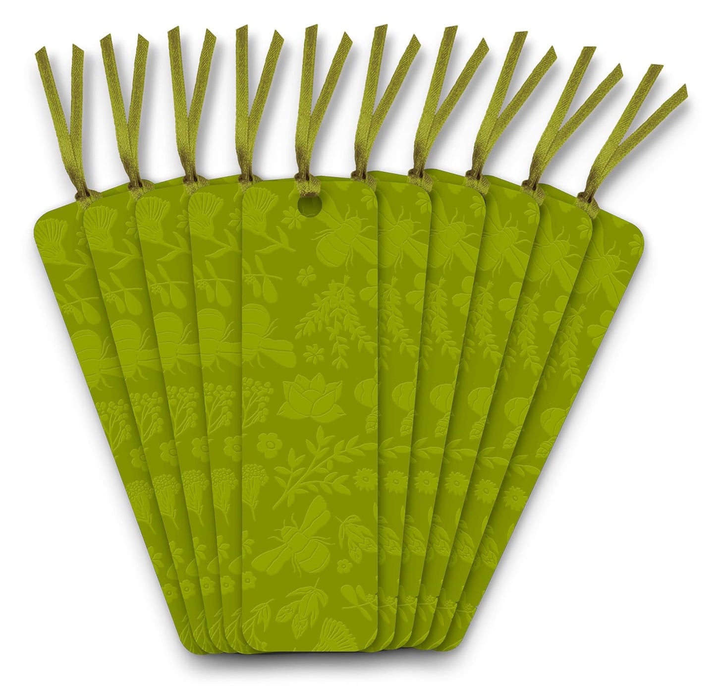 Jade Mosinski: Garden Bees Artisan Art Vegan Leather Bookmarks (pack of 10) (Flame Tree Bookmarks)
