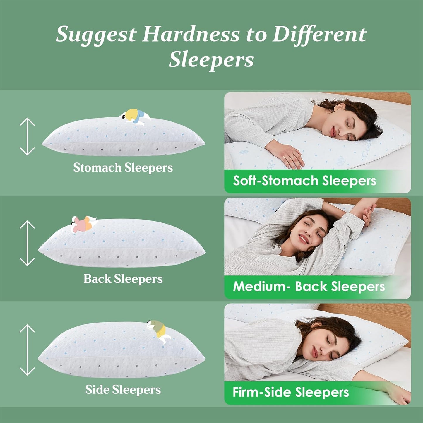 Cooling Body Pillow with Pillowcase, Adjustable Shredded Memory Foam Pregnancy Long Full Bed Body Pillows for Adults Side Sleeper - with Washable Soft Cooling Double-Sided Cover, 20x54 inch