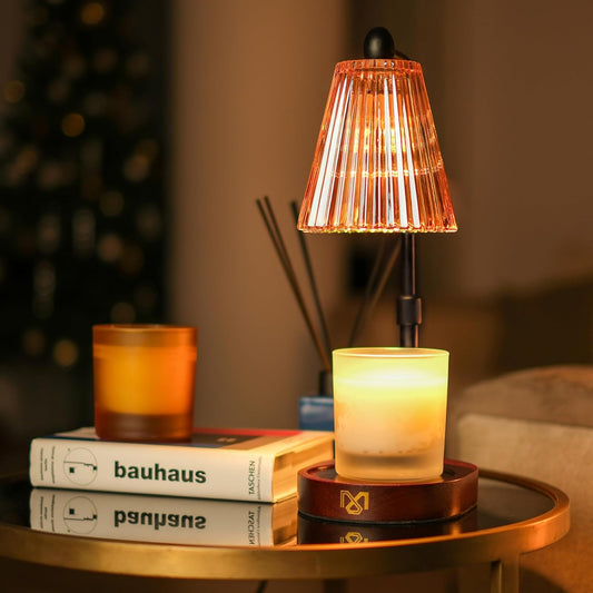 Candle Warmer Lamp with Timer and Dimmable, Candle Lamp Warmer for Mom Birthday Gifts, Elegant Design Electric Candle Warmers for Aromatherapy, Portable Wax Warmer Lamp
