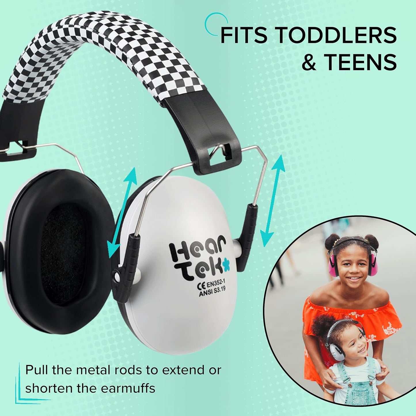 Noise Cancelling Headphones Kids Adult Earmuffs Shooting Ear Protection Foldable Ear Protection Earmuffs