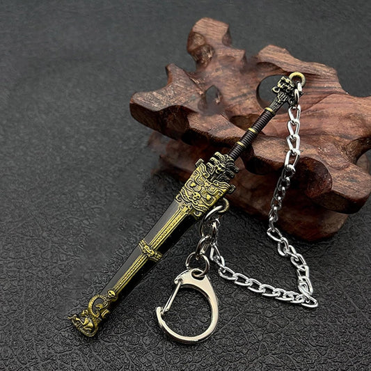 2 Pcs Metal Sword Bookmark Set with Scabbard, Mini Sword Book Mark for Men & Women, Vintage Bronze Daggers Reading Accessories, Unique Gifts for Book Lovers, Teachers, Students (Black & Yellow)