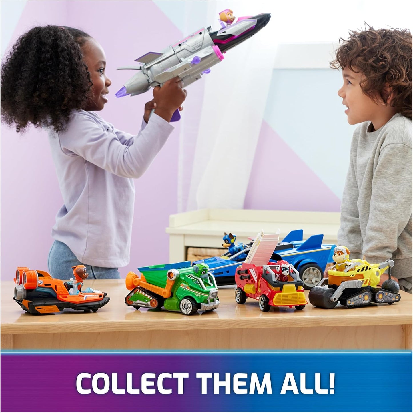 Paw Patrol: The Mighty Movie, Remote Control Car with Molded Mighty Pups Chase, Kids Toys for Boys & Girls 3+