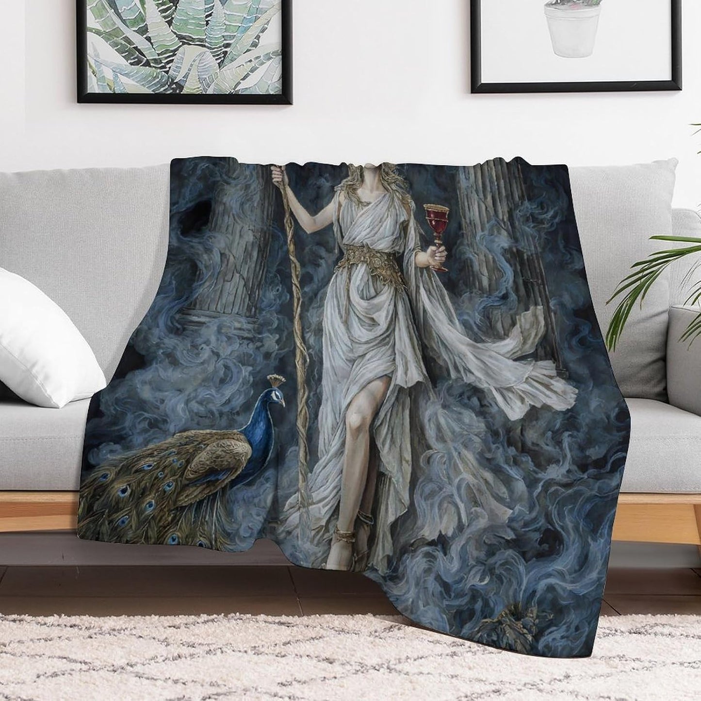 Greek Mythology Hecate Goddess Throw Blanket Fleece Blankets Soft Flannel for Couch Bed Pet Decorative Warm