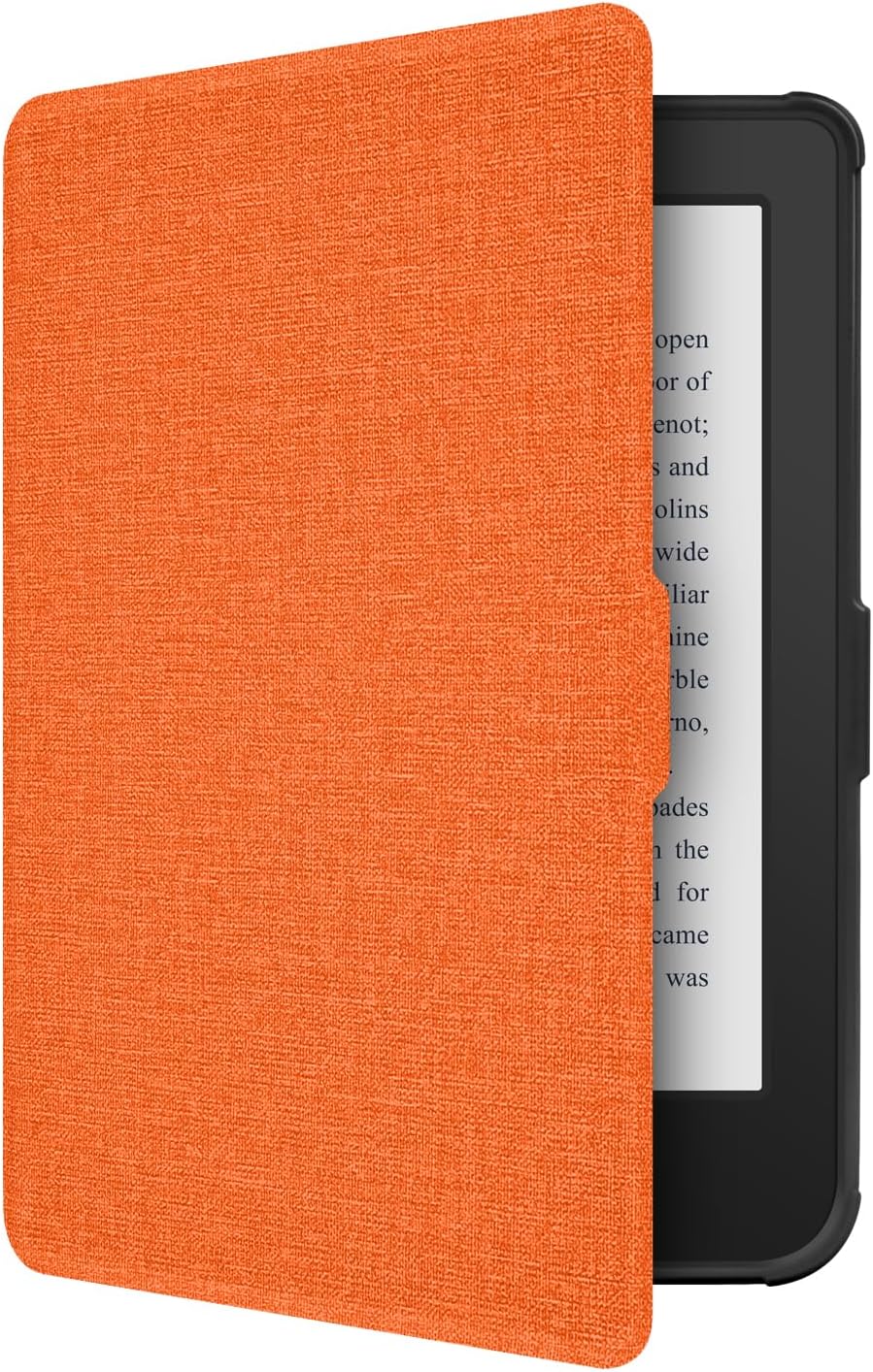 Case for 6” Kobo Clara 2E Only - Ultra Slim PU Leather Smart Cover with Auto Sleep and Wake, Premium Protective Case with Hand Strap for Kobo Clara 2E (Orange)