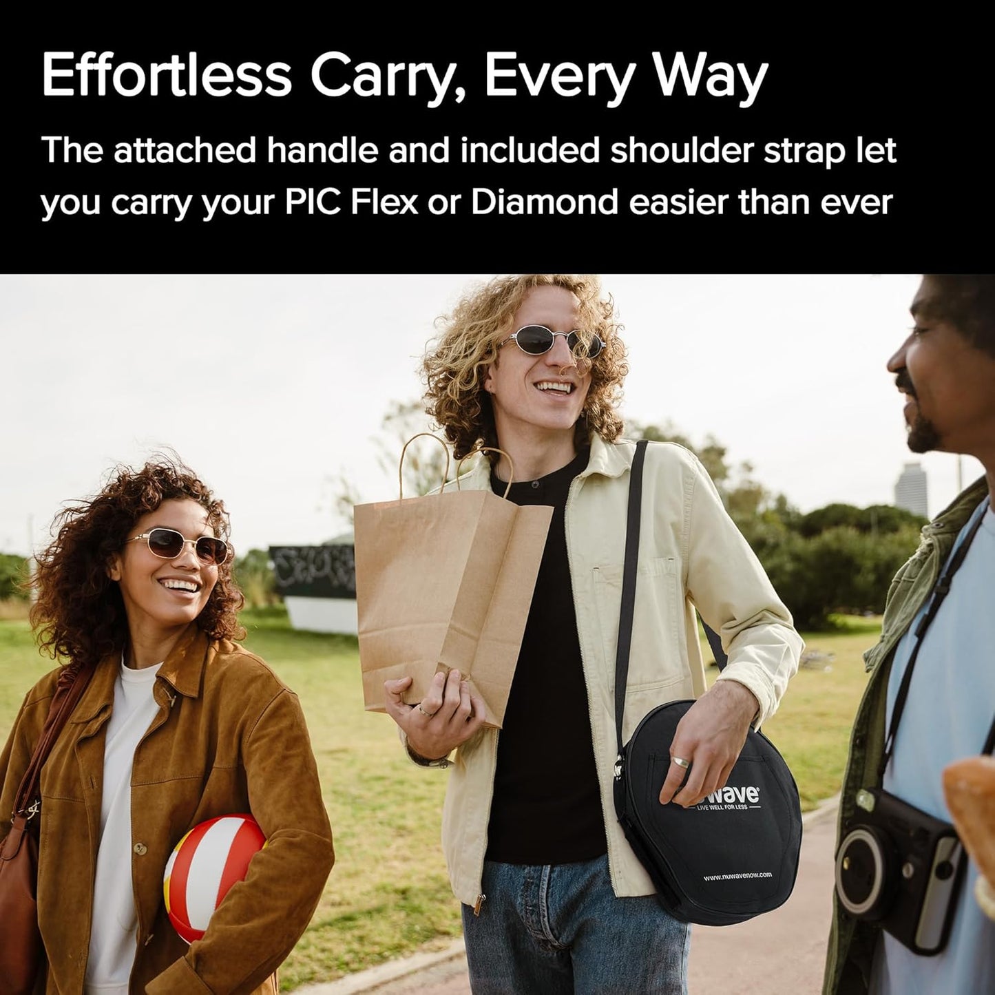 Nuwave PIC Flex & Diamond Carry Case, Sold by Original Manufacturer, Durable, Water-Resistant, Only Compatible with PIC Flex Models 30501, 30502, 30532, 30537, & 30527 or PIC Diamond Model 30511