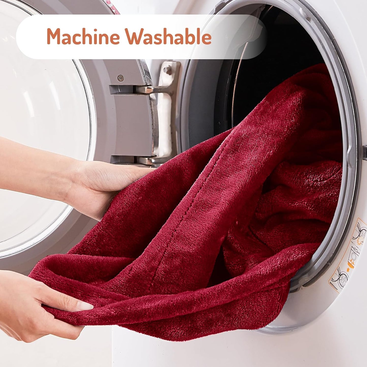 Degrees of Comfort Heated Throw Blanket 50x60'' – Soft Plush Electric Blanket with 6 Heat Settings & Auto Shut-Off, Machine Washable – Cozy Winter Gift for Bed & Couch (Burgundy Red)