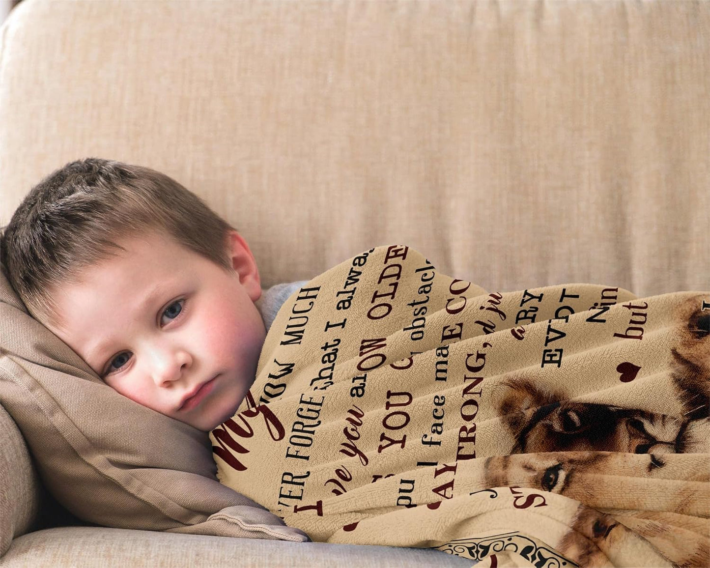 Grandson Gifts Blanket, Grandsons Gift from Grandma, Grandson Gifts from Grandma/Grandpa, Grandson Birthday Gift, Graduation Party Gift Ideas Decor Throw Blankets 60"X50"
