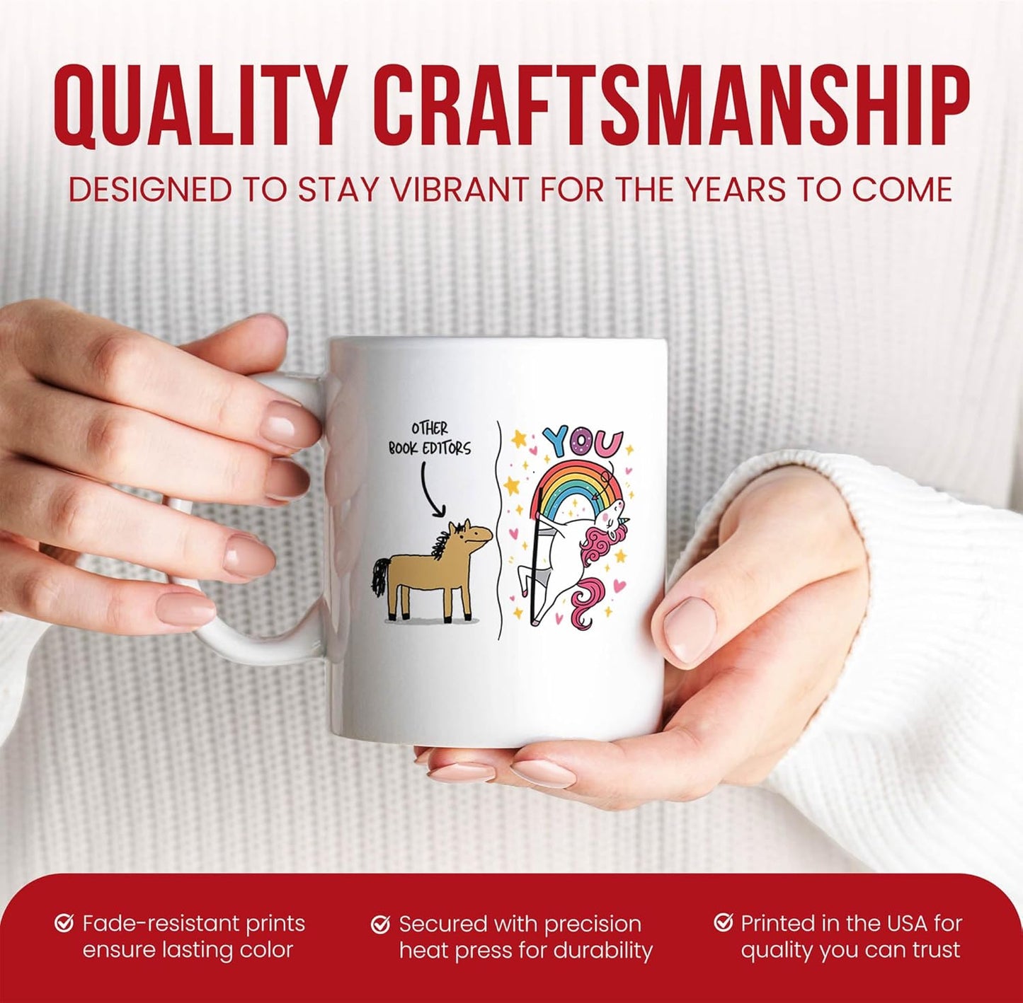 Other Book Editors Unicorn Mug - Manuscript Reviewer Coffee Cup - Literary Funny Gift From - Publishing Specialist Tea Mugs - Proofreading Cups - 11 Oz Ceramic Gifts For Editing Enthusiasts, Birthday