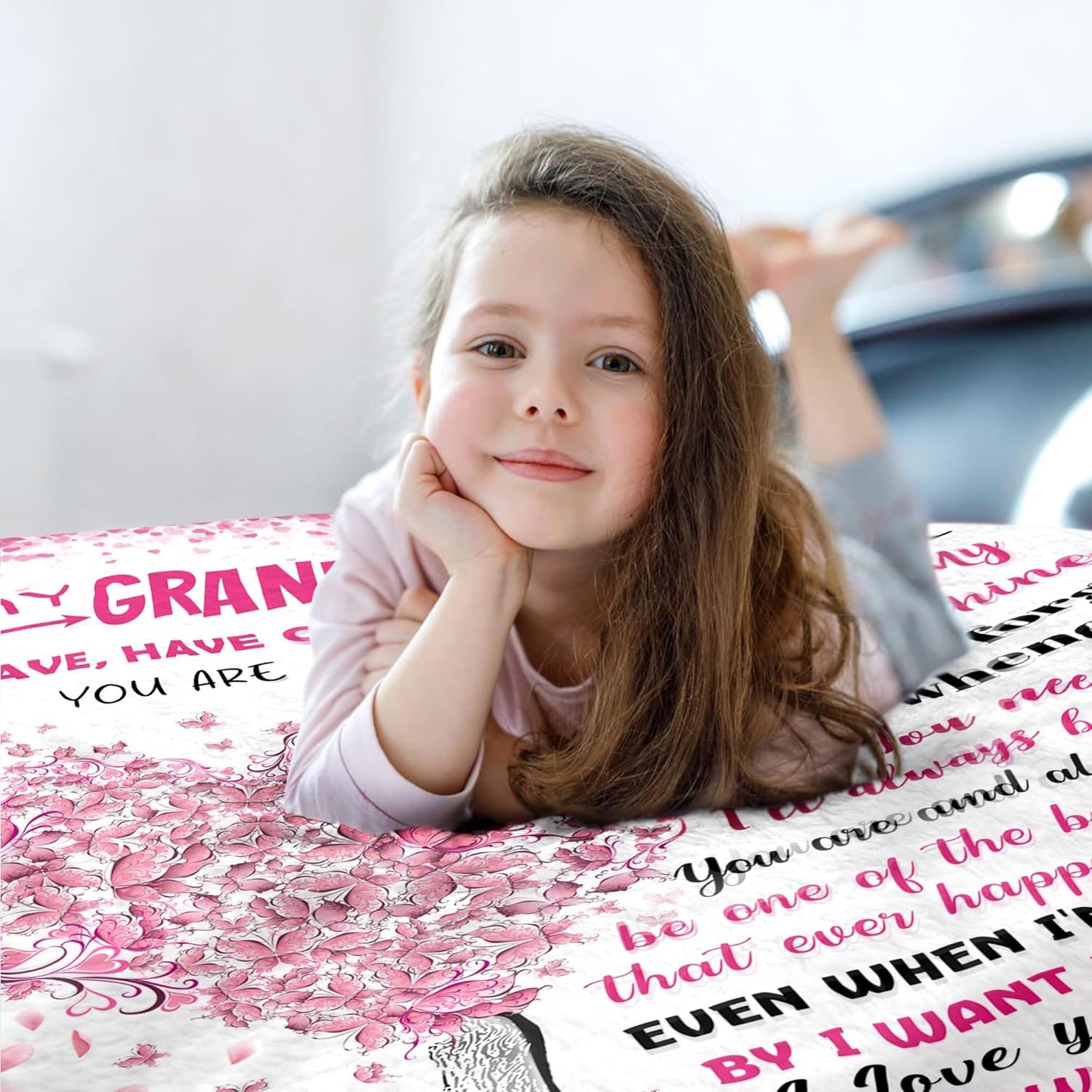 Easter Gifts for Kids - Granddaughter Gifts from Grandma Grandpa - Mothers Day Birthday & Graduation Gift for Granddaughter - Easter Basket Stuffers - to My Granddaughter's Blanket 60"x80"
