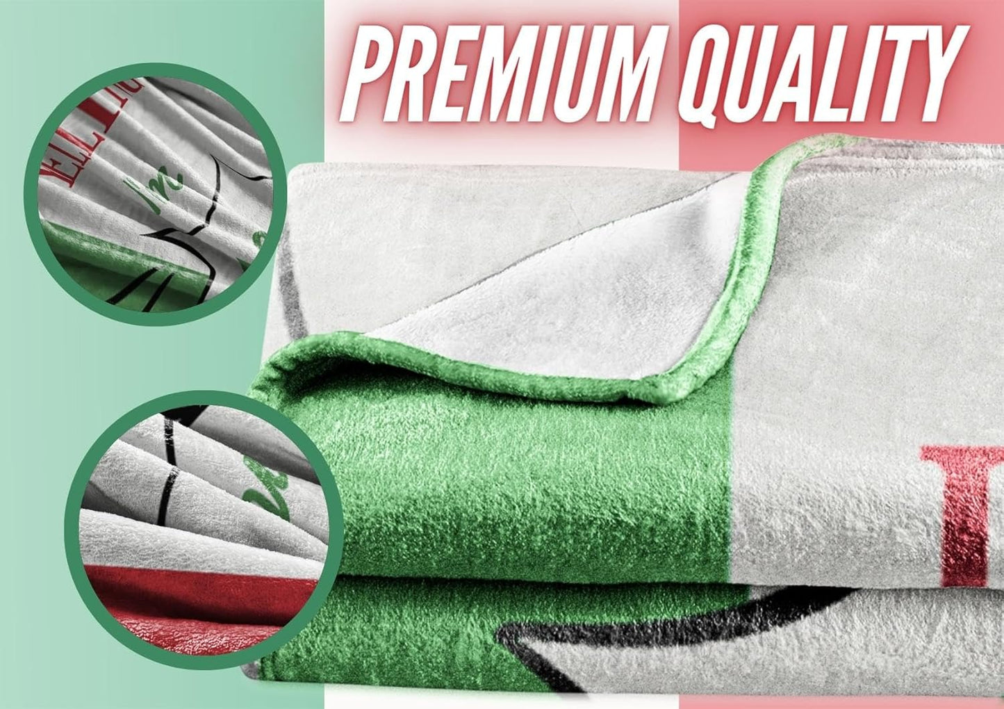 InnoBeta Italian Gifts Blanket, Flannel Throw Blanket for Men, Funny Unique Birthday for Him