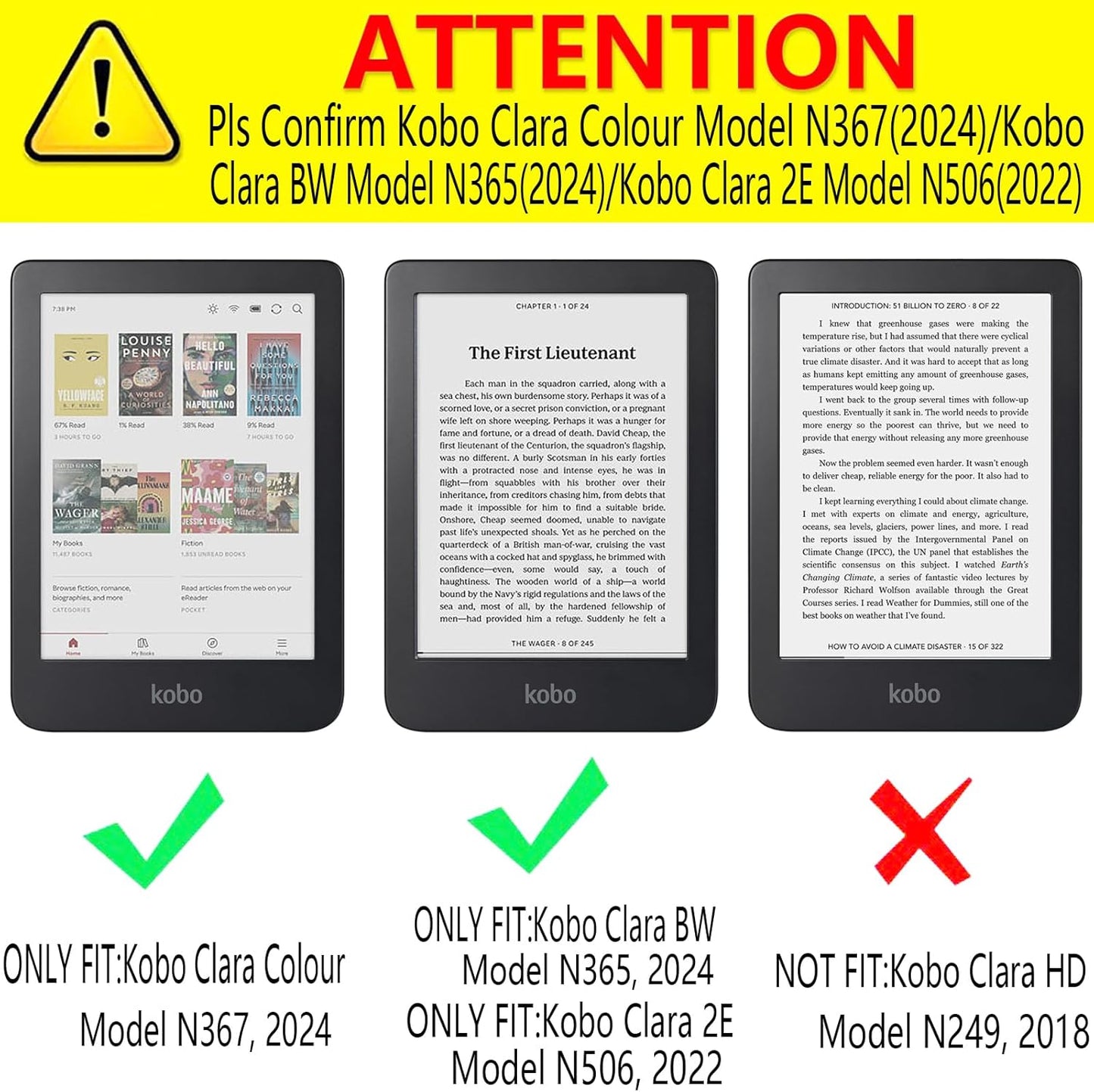 DMLuna Case for Kobo Clara / Clara 2E 6" - Ultra Slim Lightweight Folio Premium PU Leather Protective Cover with Auto Sleep/Wake Function, Almond Blossom