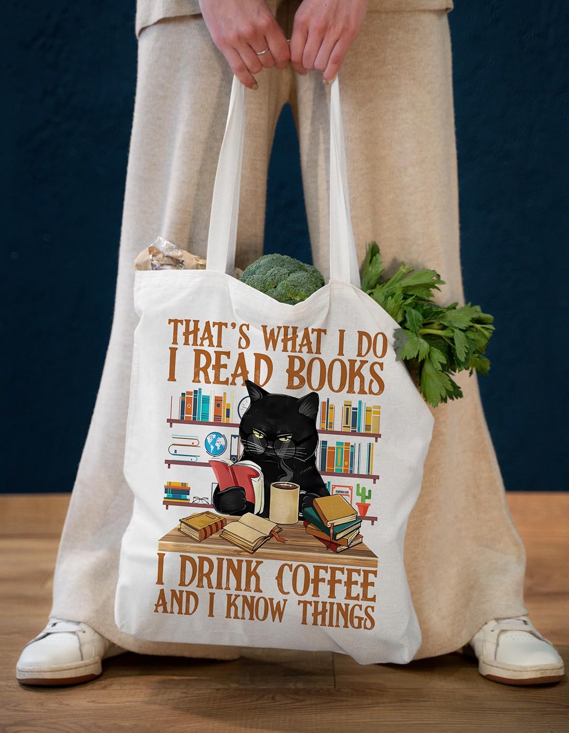 Gifts for Women, Canvas Tote Shopping Reusable Grocery Gift Bags