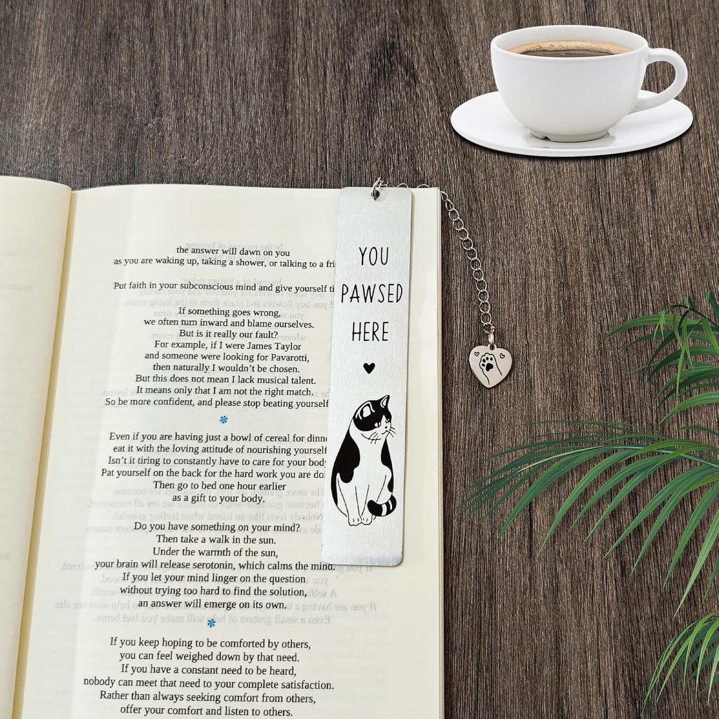 Cat Metal Bookmark, Cute Book Marks for Reading Women, Kids, Men, Book Lovers, Friends - Durable & Rustproof Book Accessories, Cat Lovers Gift (Bicolor Cat-6)