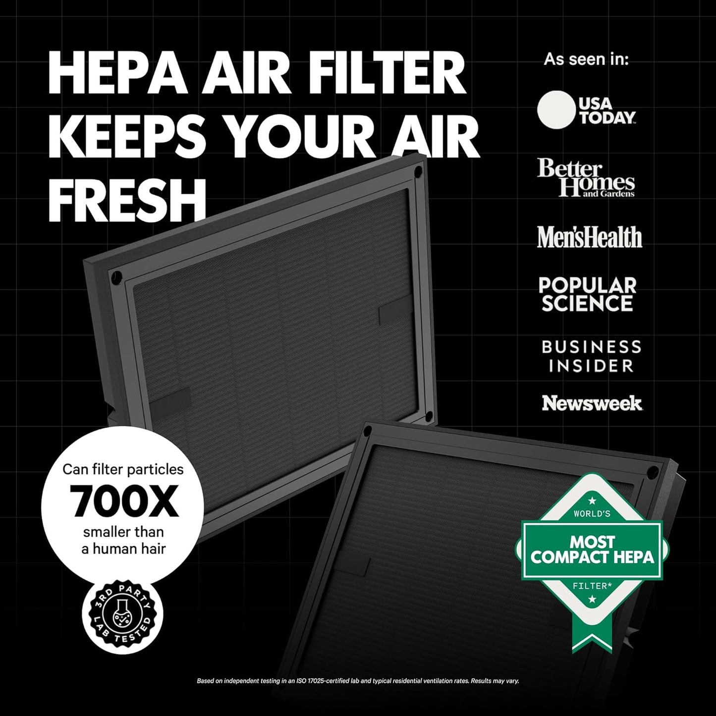 PuroAir Air Purifier 100i Smart HEPA Air Purifiers for Home Pets - Portable Small Air Purifier Filters up to 550 Ft² of Pollutants, Smoke, Pollen, Dust - Room Air Purifiers for Bedroom, Baby, Office