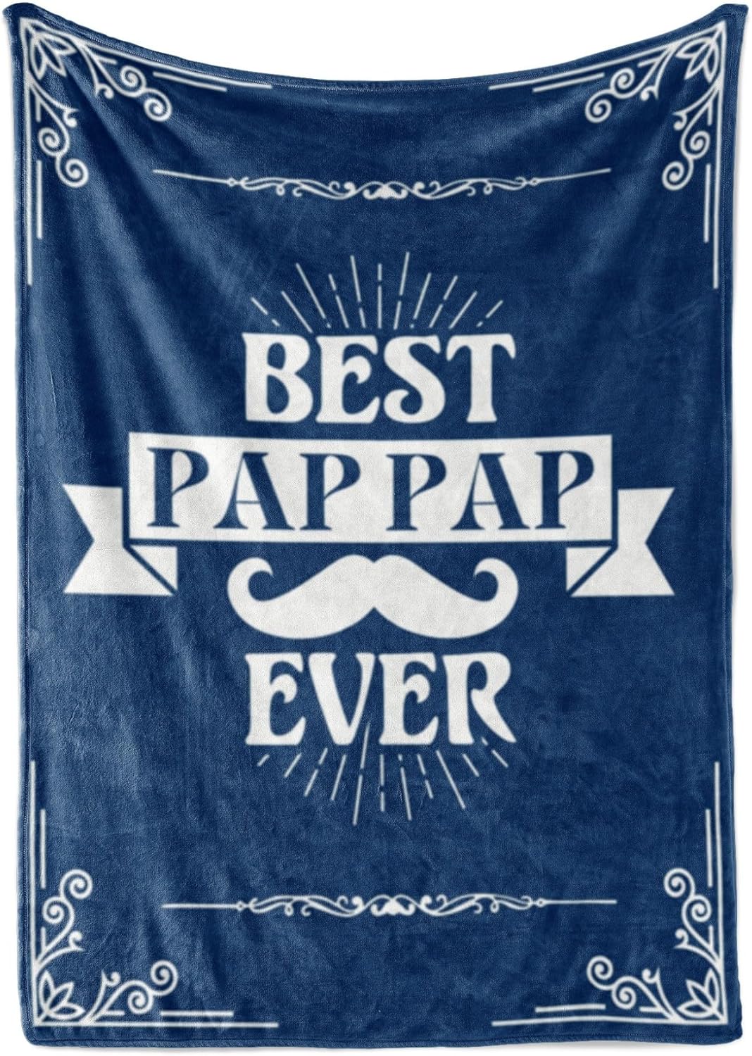 InnoBeta Pap Pap Gifts for Grandpa, Throw Blanket for Grandfather, Presents from Grandchildren, Grandkids for Christmas, Birthday, Father's Day (50 x 65 inches)