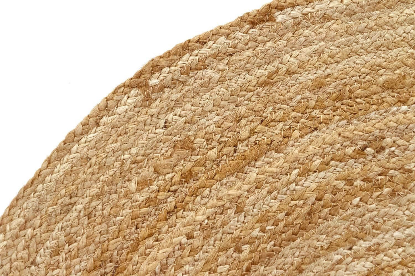 MDS Pack of 1 Handwoven Braided Jute Area Rug 2x5 feet Oval - 100% Natural Burlap Reversible Accent Rugs for Home Decor, Living Room, Doormat, Kitchen, Entryway Rug, Rustic, Farmhouse (2'x5')