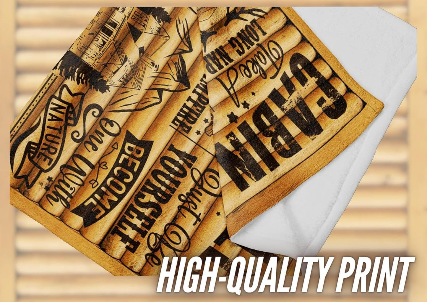 Cabin Gifts Blanket, Lake House Flannel Throw Blanket for Men/Women, Funny Unique Birthday for Him/Her