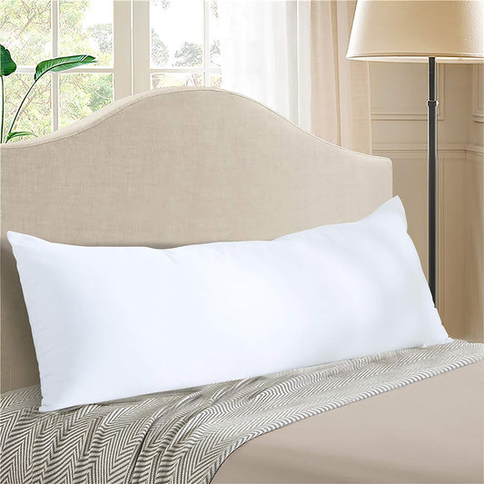 EVOLIVE Body Pillow Insert 21" x 54", Ultra Soft Microfiber Full Body Pillow for Pregnancy, Side Sleepers & Back Support, Plush Supportive Long Bed Pillow (21"x54" Body Pillow)