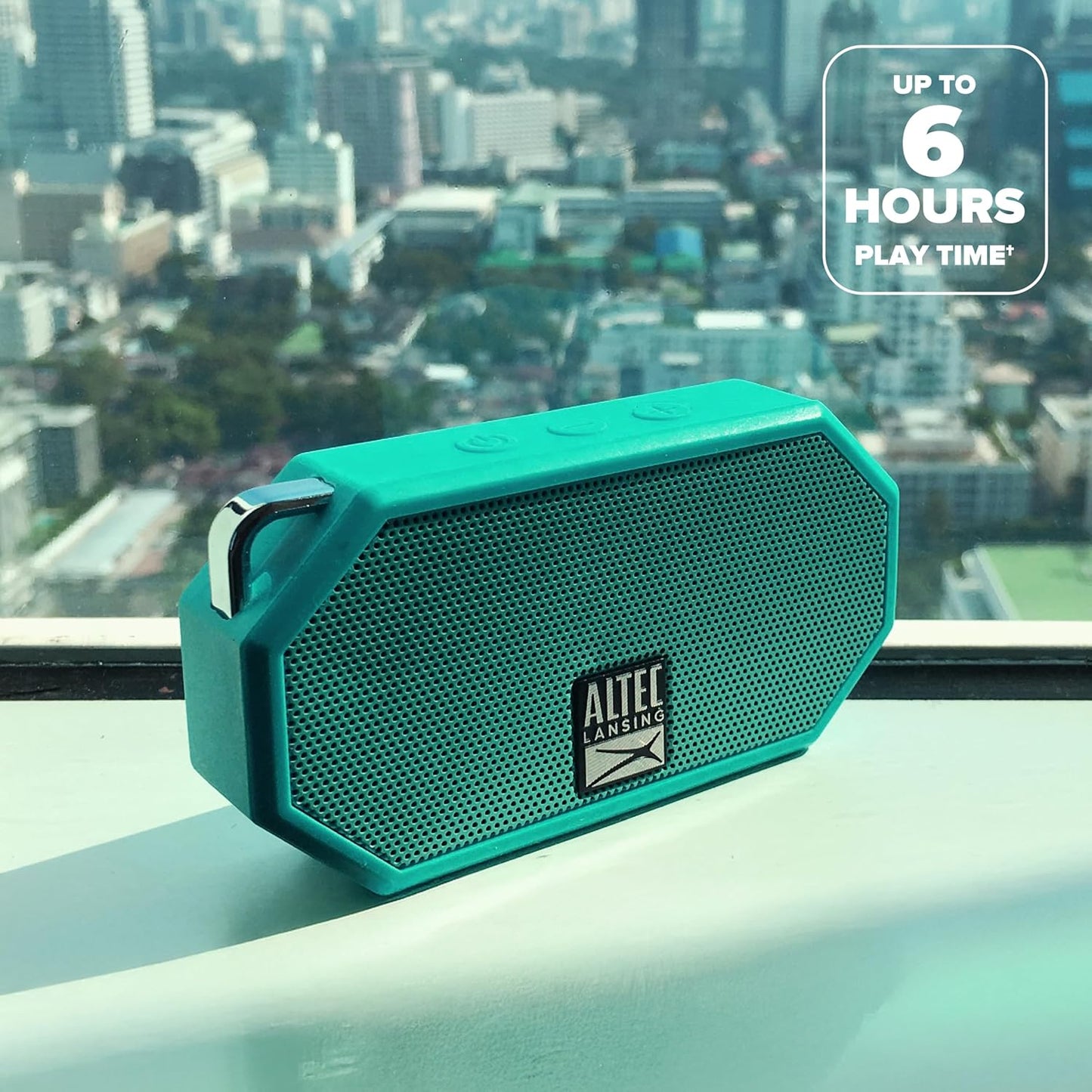 Altec Lansing Mini H2O - Waterproof Bluetooth Speaker, IP67 Certified & Floats in Water, Compact & Portable Speaker for Hiking, Camping, Pool, and Beach