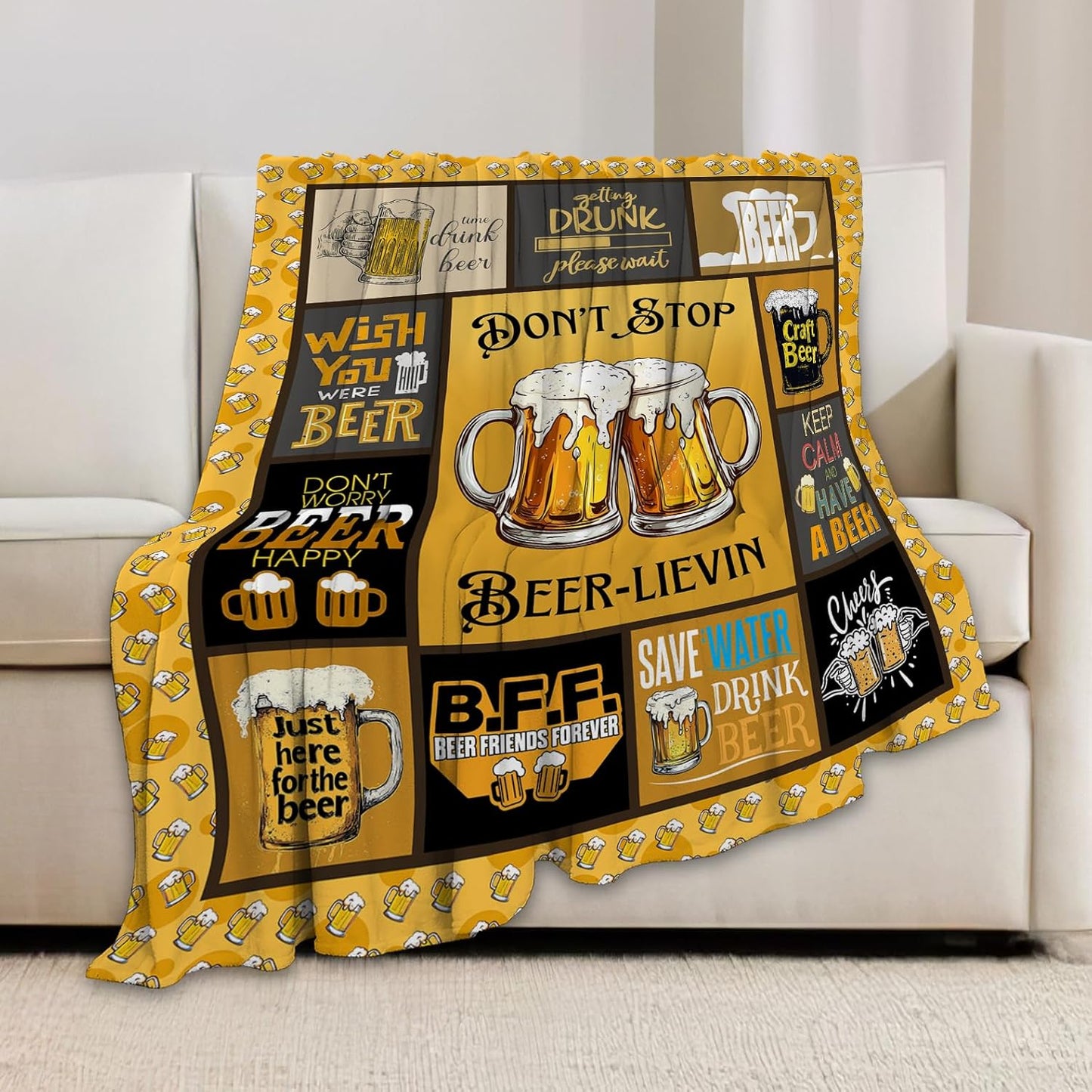 Funny Blanket Cheer Throw Blankets Gifts for Men Women Super Soft Flannel Lightweight Fluffy Plush Fuzzy Fleece Blanket for Party Bed Sofa Bedding 40"X50"