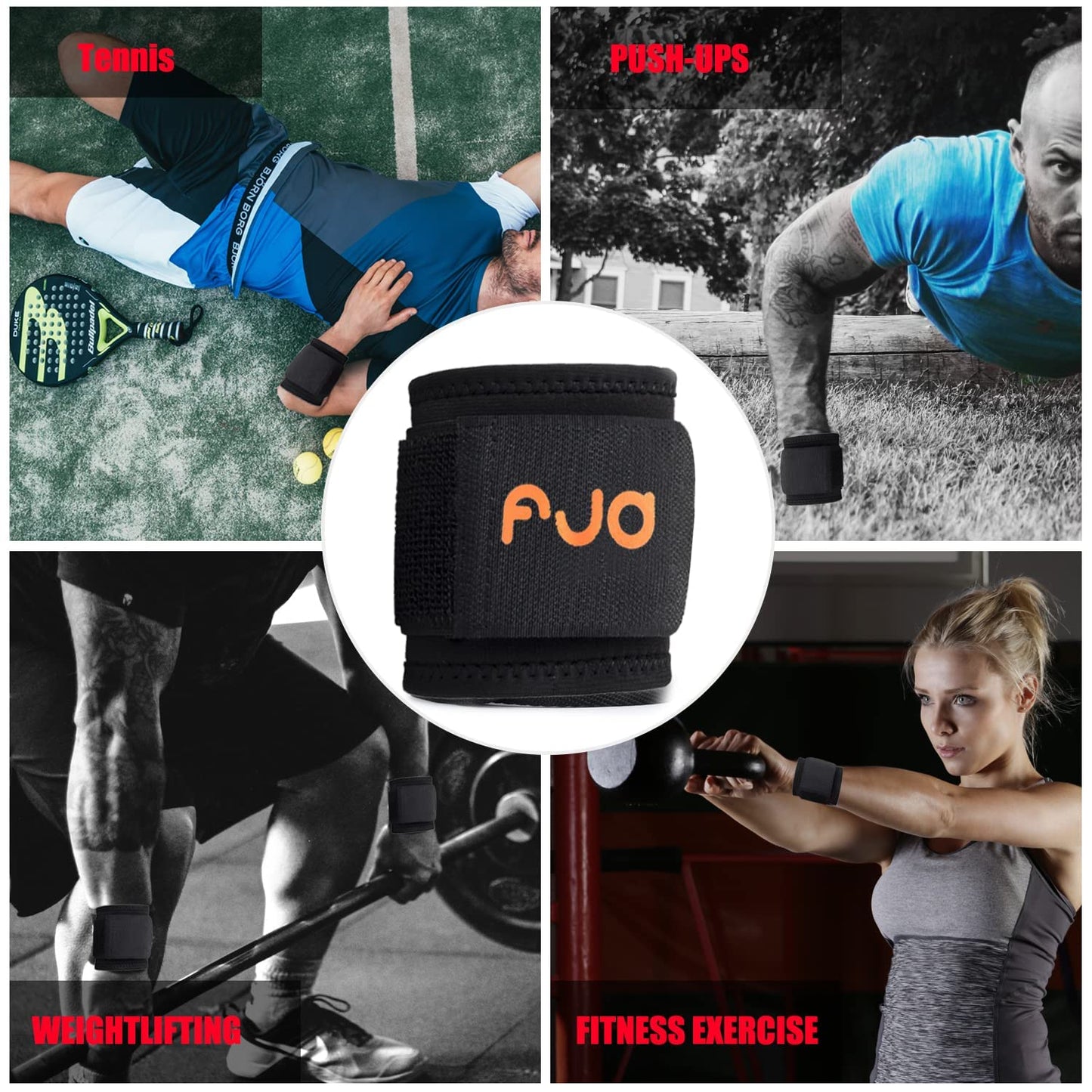 Wrist Brace Carpal Tunnel - [2 PACK New Upgrade- Material & Extended wristband] Adjustable Wrist Support for Arthritis and Tendinitis Pain Relief - Hand Wrist Wraps Compression Strap for Working Out Sport Weightlifting