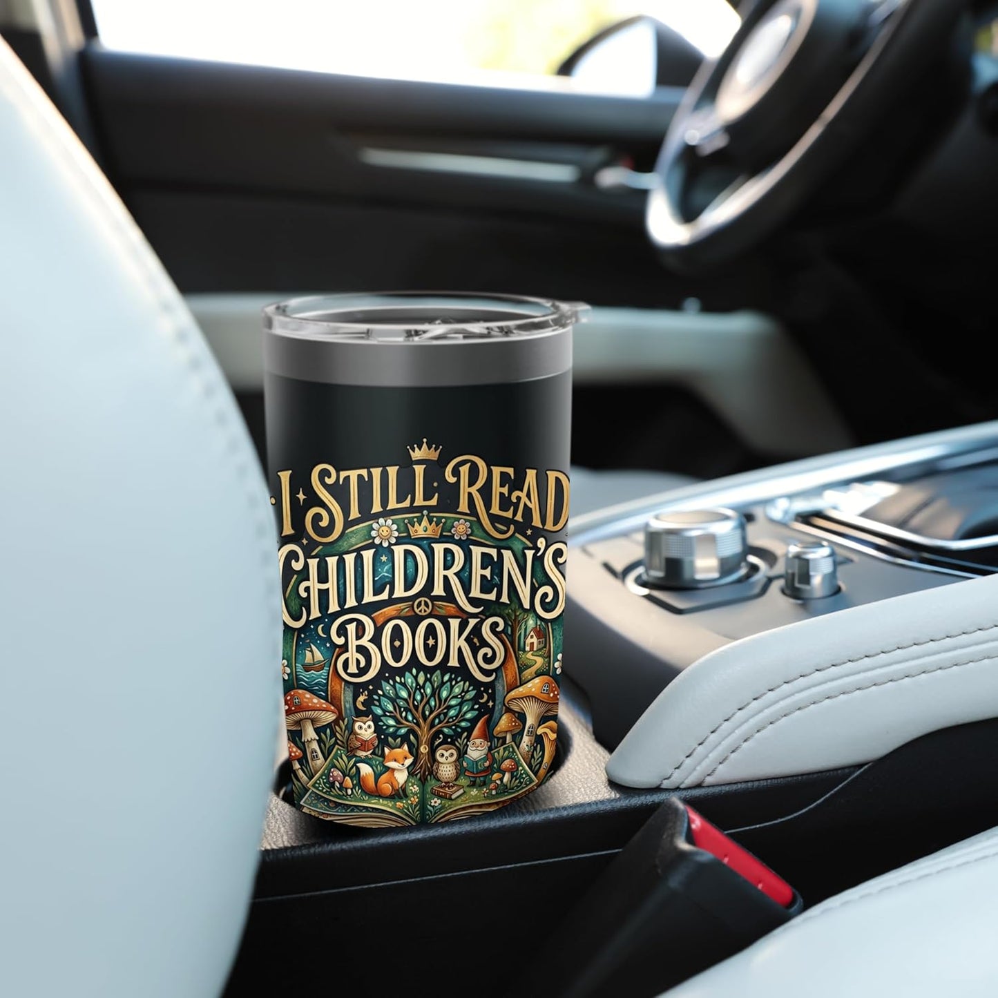 I Still Read Childrens Books Reading Teacher Librarian Stainless Steel Insulated Tumbler