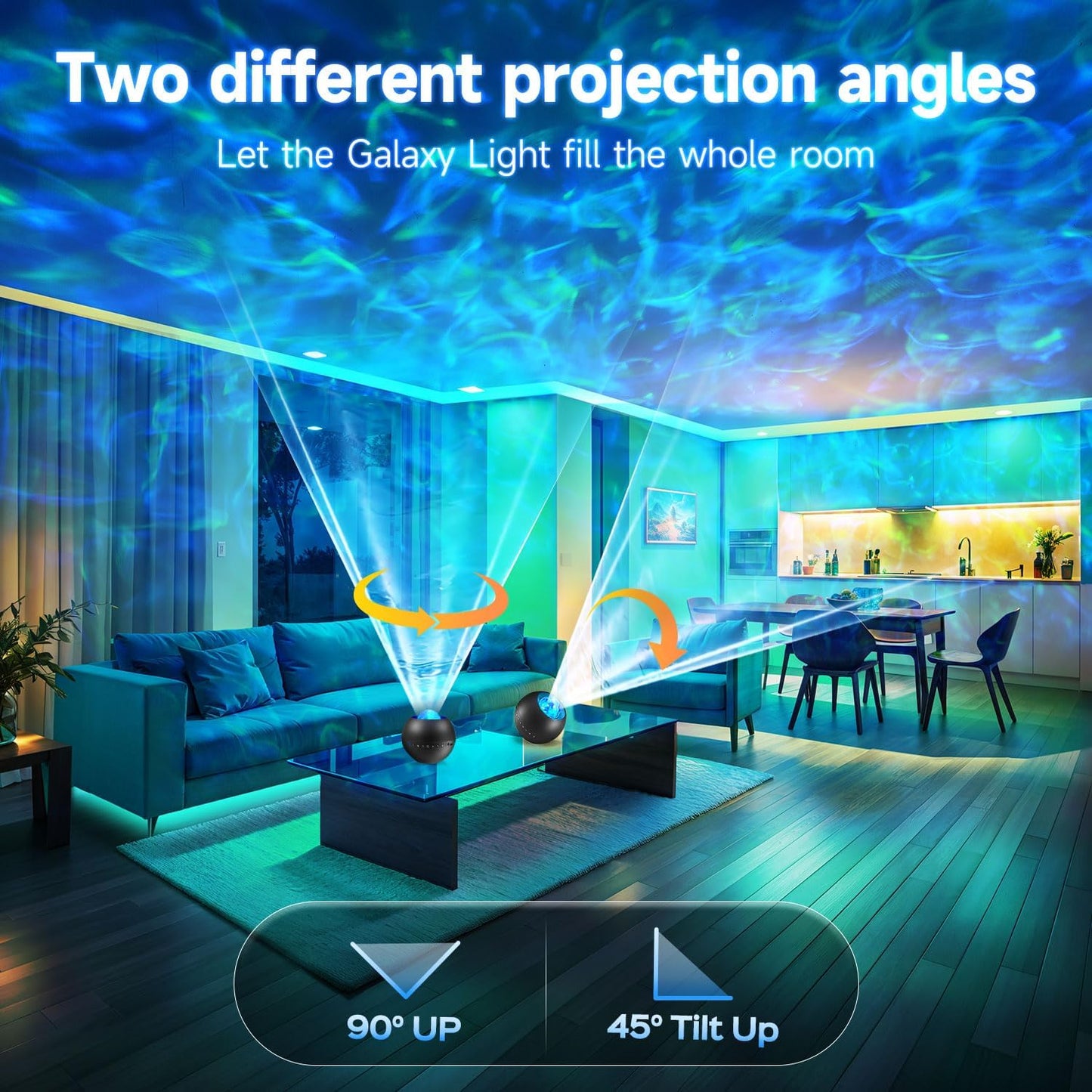 Galaxy Projector for Bedroom Gifts for Teen Boy Gifts, 20Colors Galaxy Light Projector, 15White Noise Led Lights HiFi Bluetooth Speaker,Remote&Timer Ceiling Projector Lights Trendy Stuff
