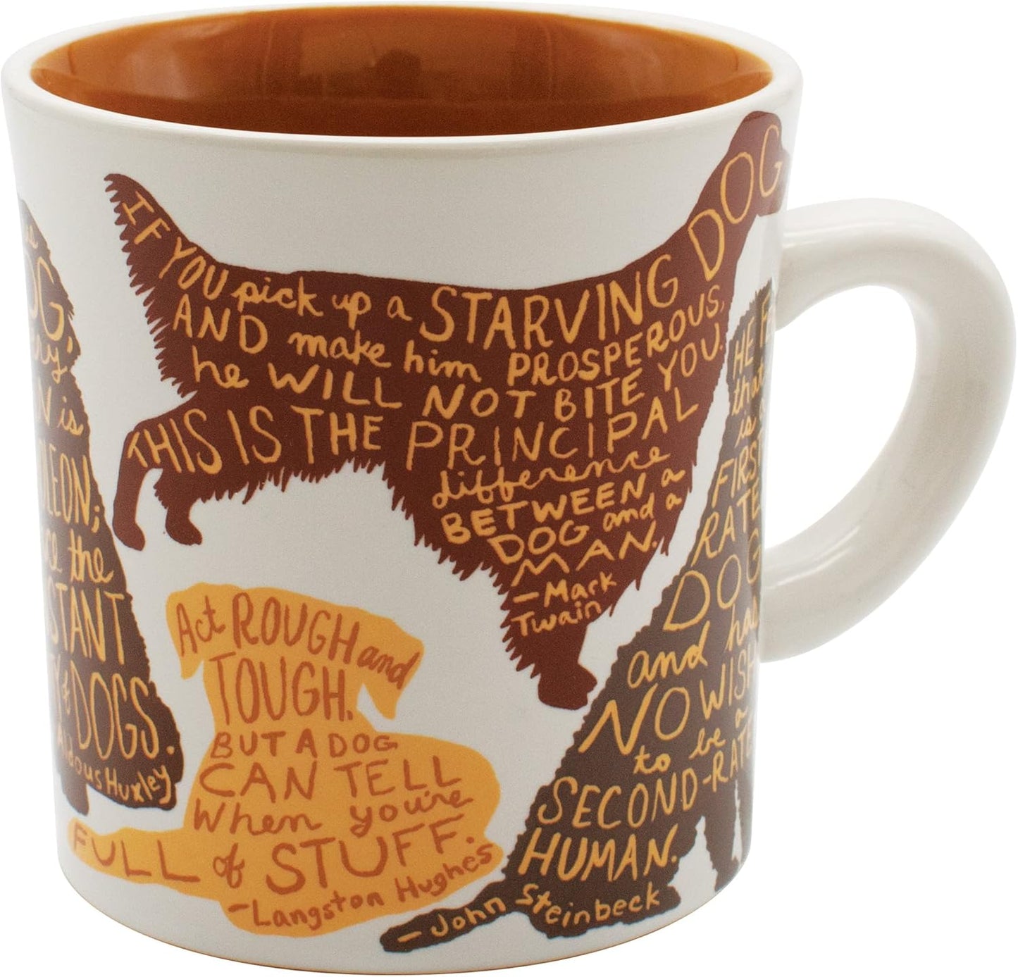 The Unemployed Philosophers Guild Literary Dog Mug - Dog Quotes From Famous Writers Authors and Other Canine Lovers, Comes in Fun Gift Box, 12 oz.