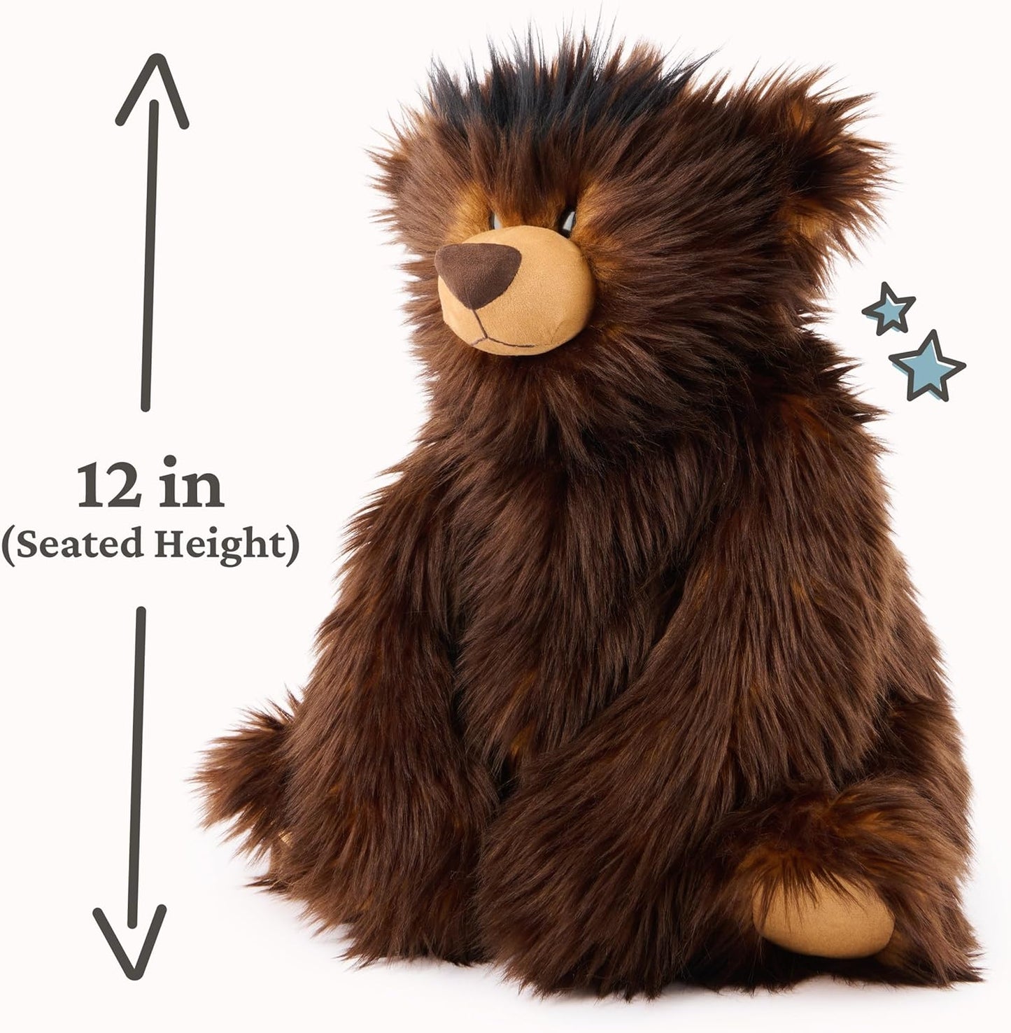 GUND BOE Classic Teddy Bear, Premium Bear Stuffed Animal, Plush Toy for Ages 1 and Up, Brown, 12”