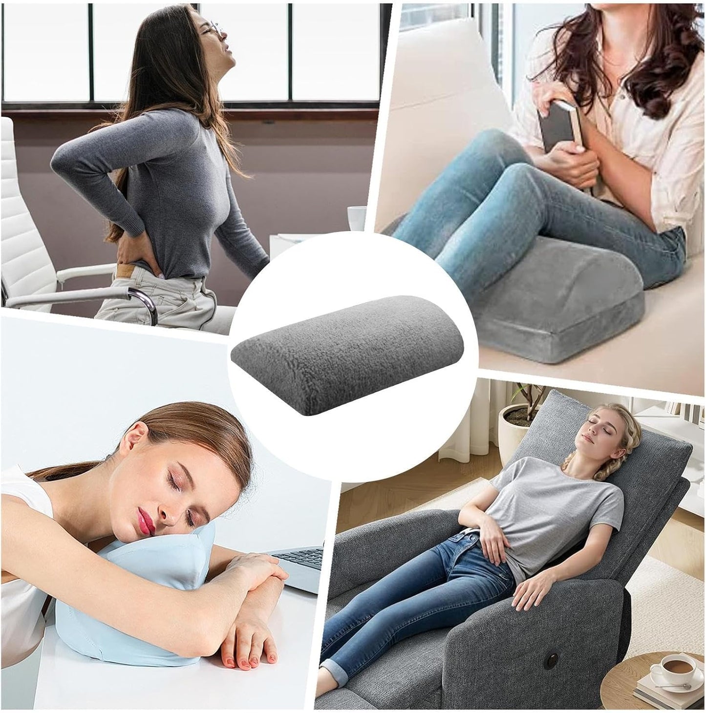 Recliner Leg Rest Cushion, Recliner Foot Pillow Cushion, Headrest Elevation Support for Sofa Lumbar Sleeping Chair Bed Back Living Room Bedroom Office, Comfortable Durable Ergonomic Home Accessory