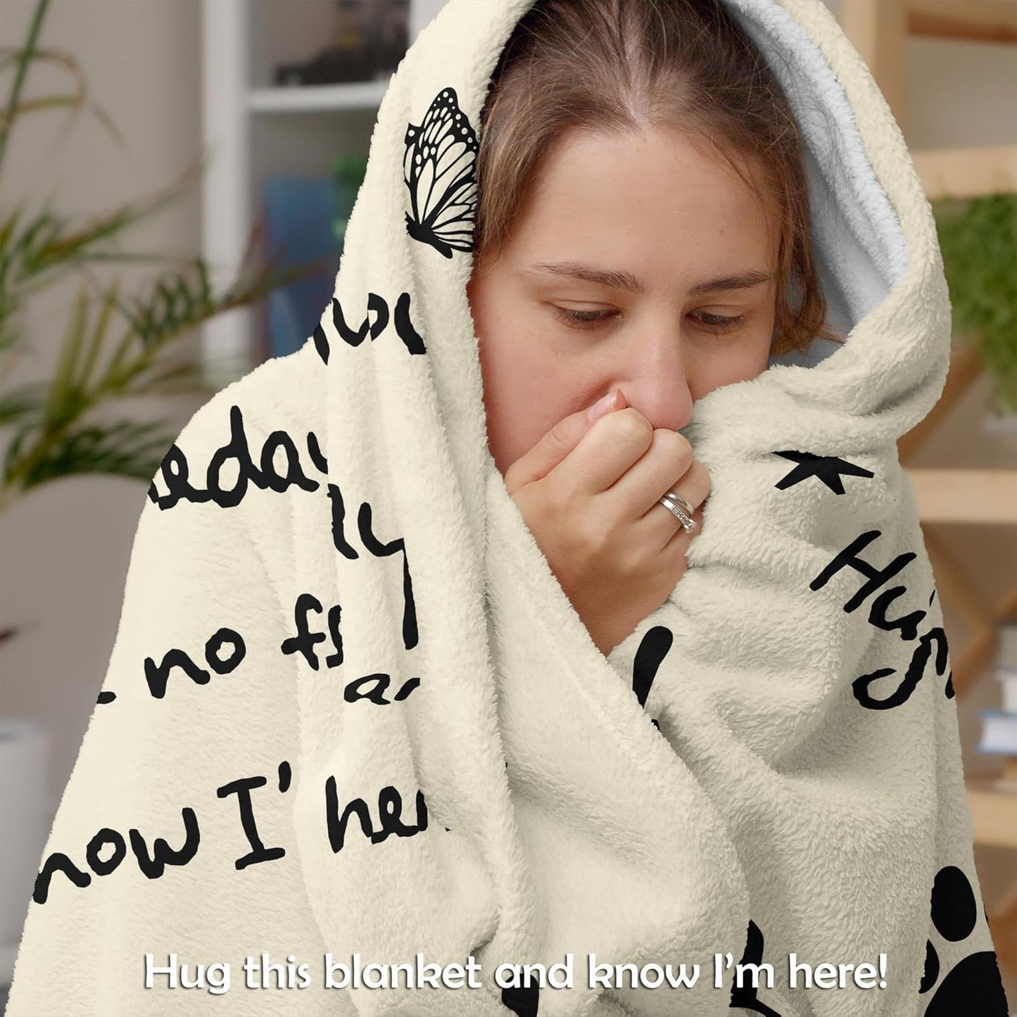 Amonee-YL Cat Memorial Gifts for Loss of Cat, Cats Memorial Blanket 50"X60", Loss of Cats Sympathy/Remembrance/Bereavement/Passing Away Gifts, Pet Sympathy Memory Gift