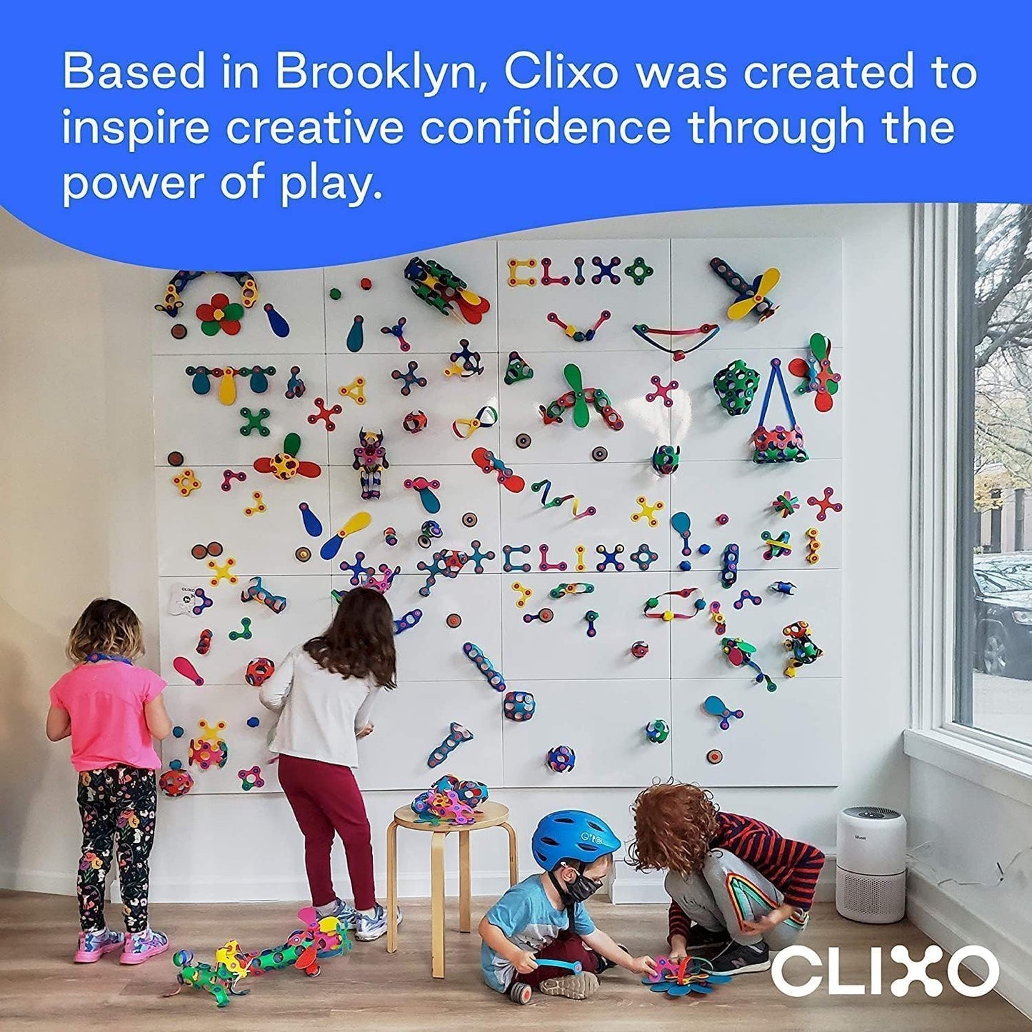 Clixo Tropical Birds Pack - Magnetic STEAM Building Toy Set with Custom Wing-Flapping Mechanism for Creative Play, Ages 6+